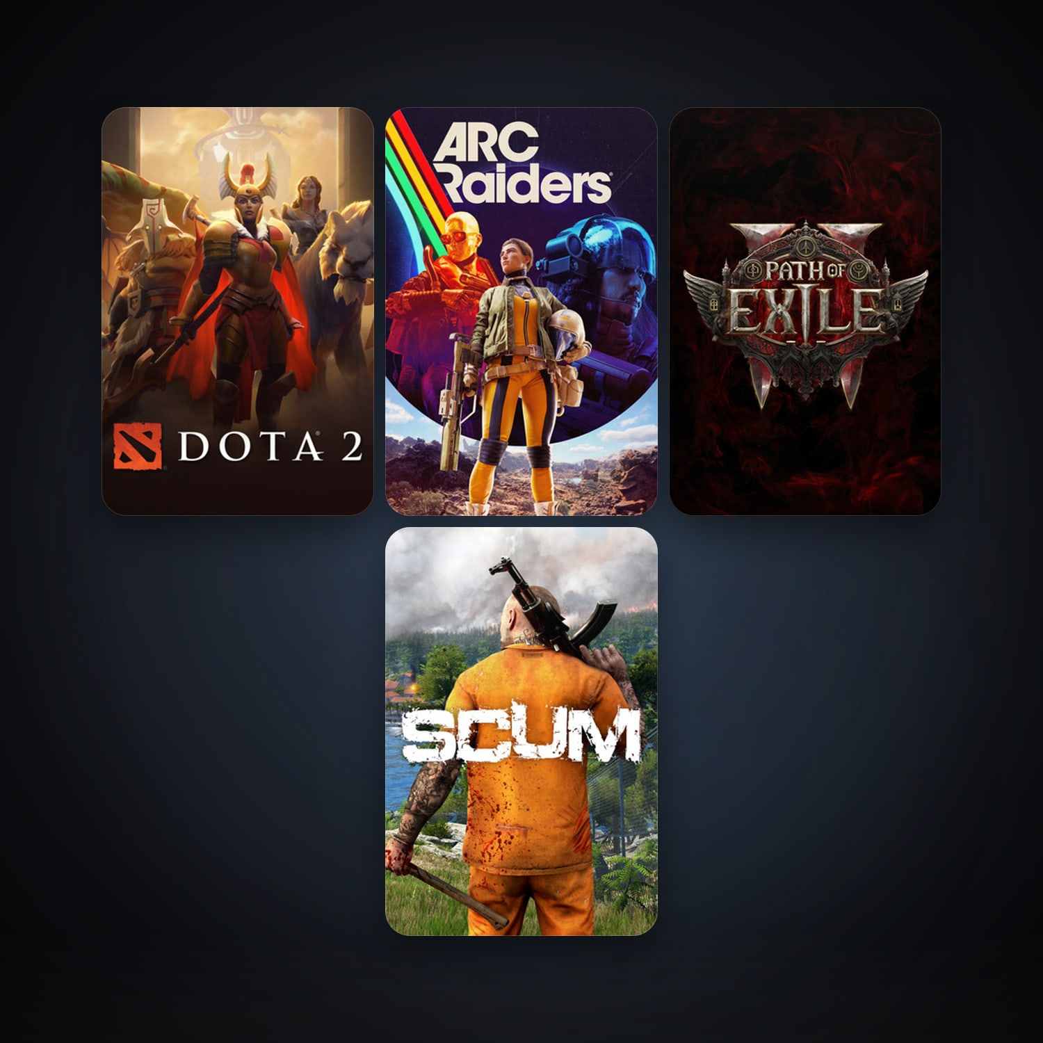 Dota 2 + SCUM, 7 games, clean — HabibiAccounts