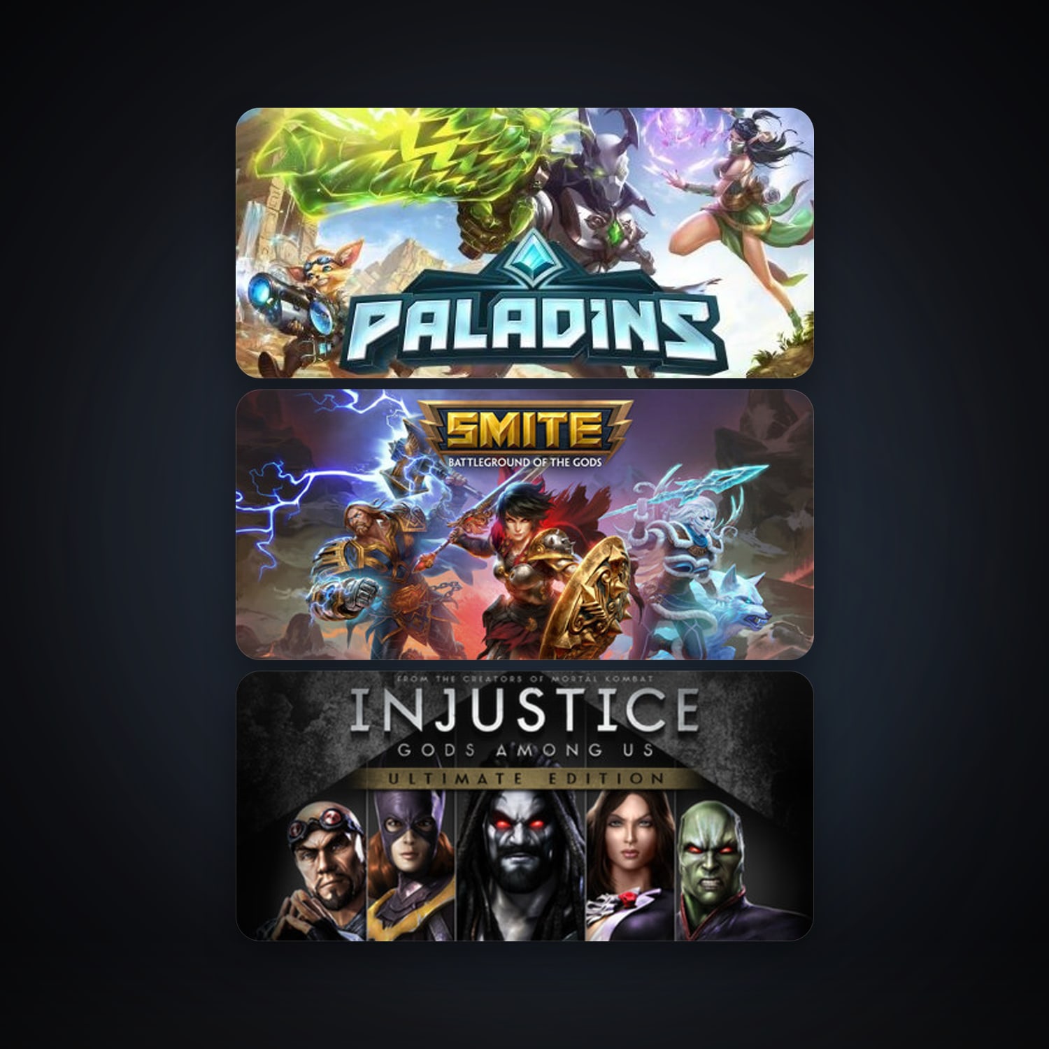 Free CS2 (No Prime) + Injustice: Gods Among Us Ultimate Edition, 9 games, clean — HabibiAccounts