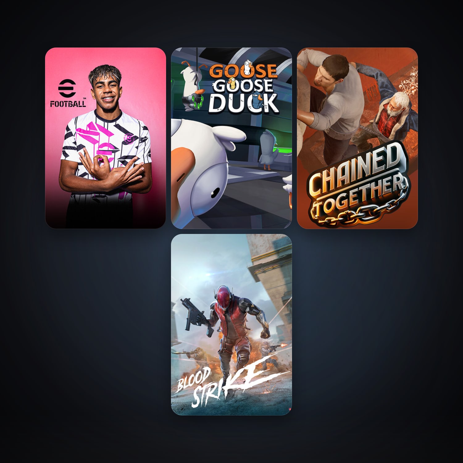 Goose Goose Duck + eFootball 2024, 4 games, clean — HabibiAccounts