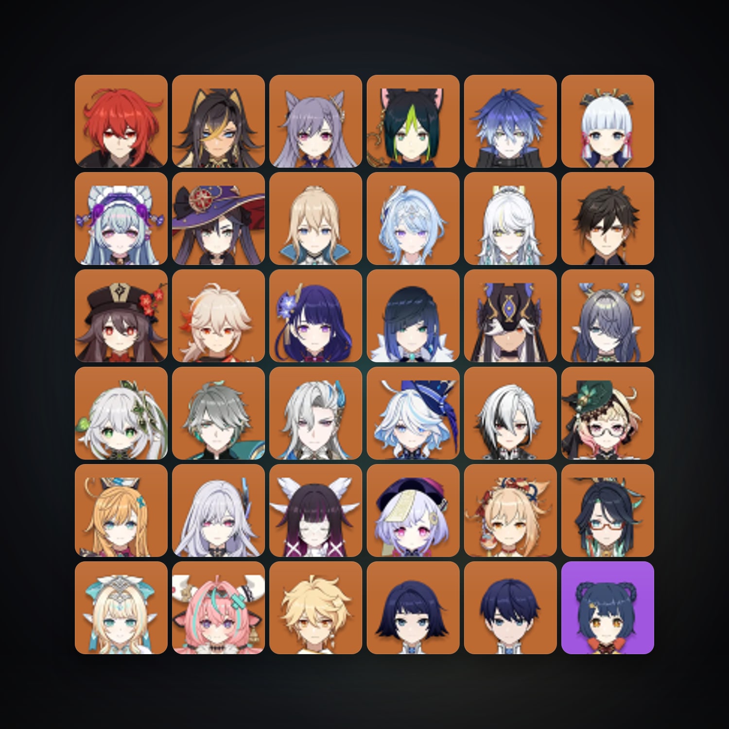 Genshin Impact | AR 60 | 86 Chars | 32× 5★ — Genshin / miHoYo Account · 262043650 — HabibiAccounts