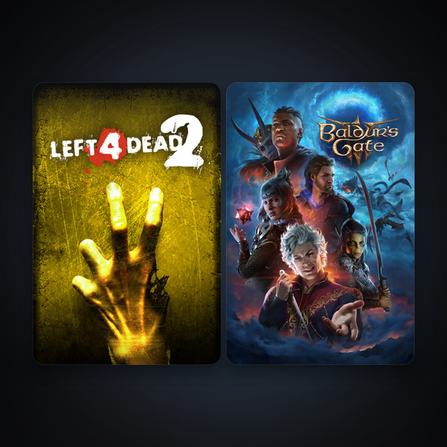 Left 4 Dead 2 + Baldur's Gate 3, 2 games, clean — HabibiAccounts