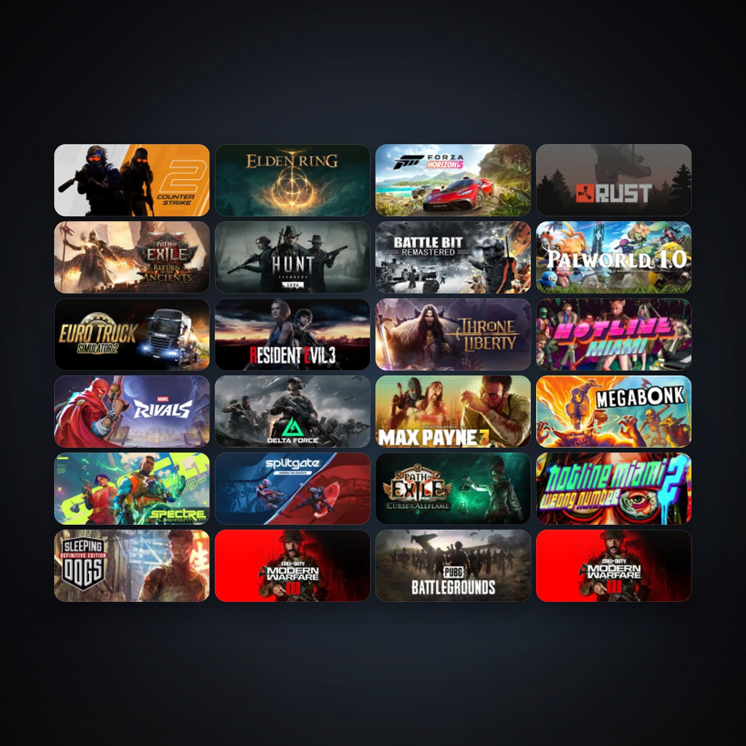 Steam 30 games, clean — HabibiAccounts