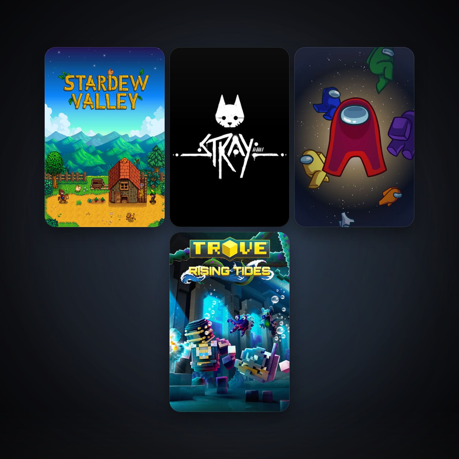 Trove + Stardew Valley, 6 games, clean — HabibiAccounts