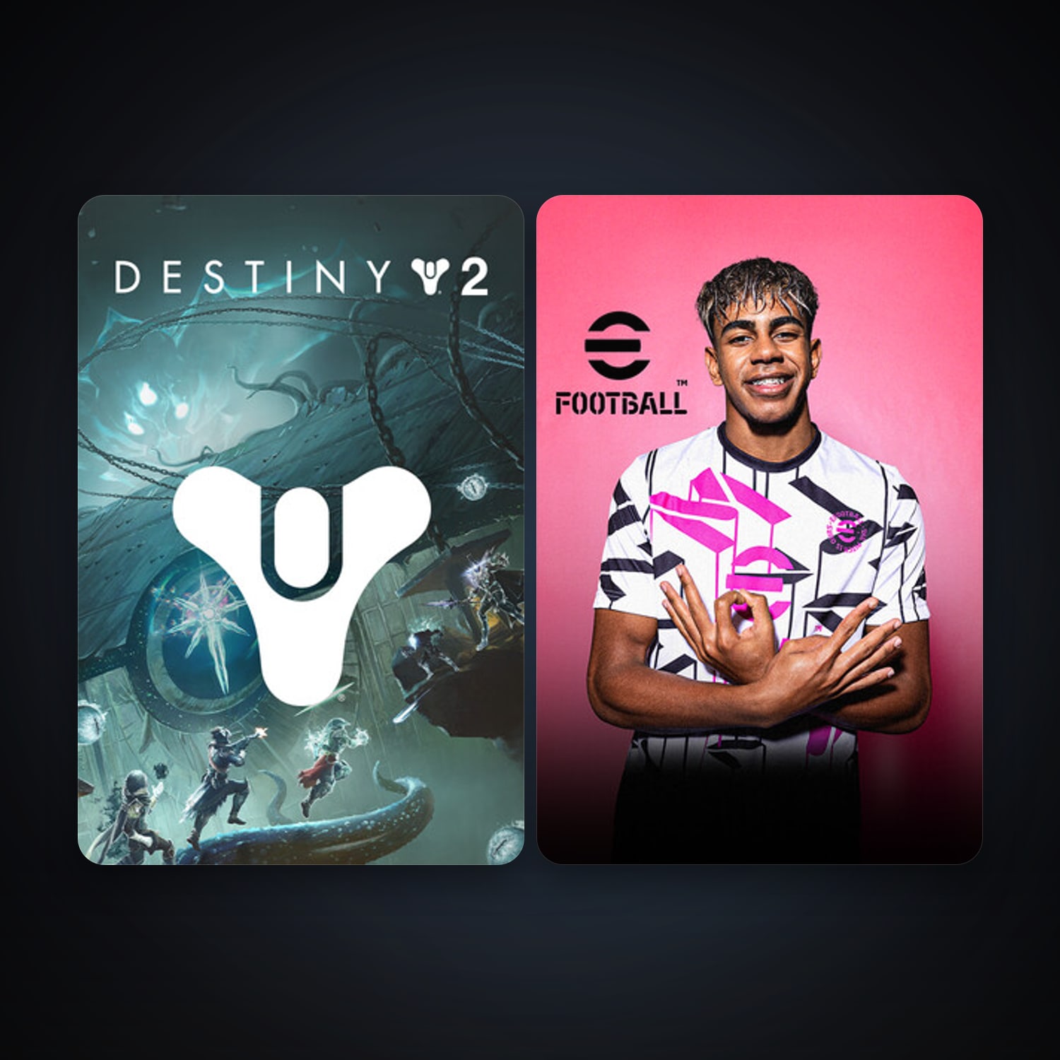Destiny 2 + eFootball 2024, 4 games, clean — HabibiAccounts