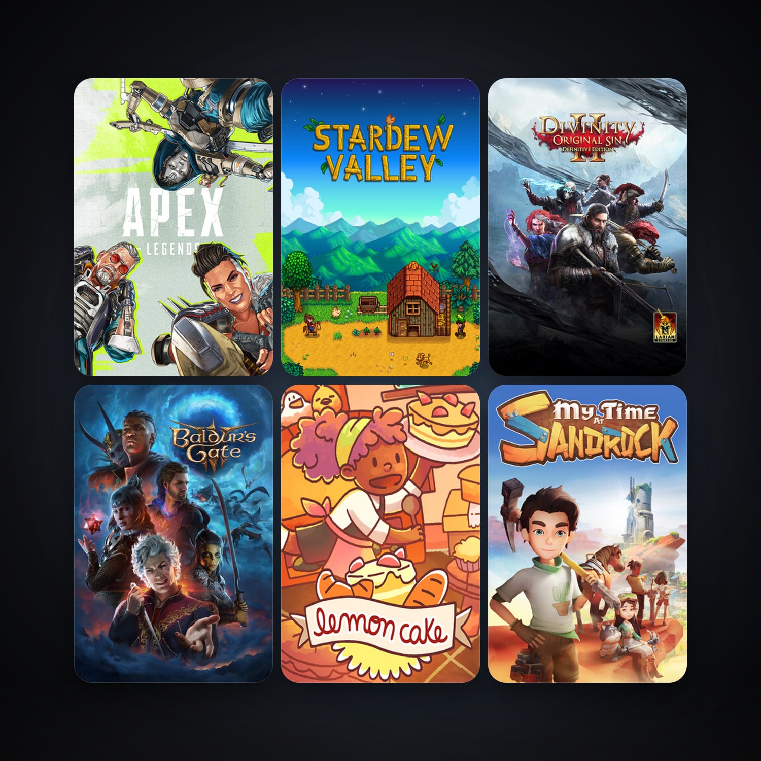 Stardew Valley + Divinity: Original Sin 2, 10 games, clean — HabibiAccounts