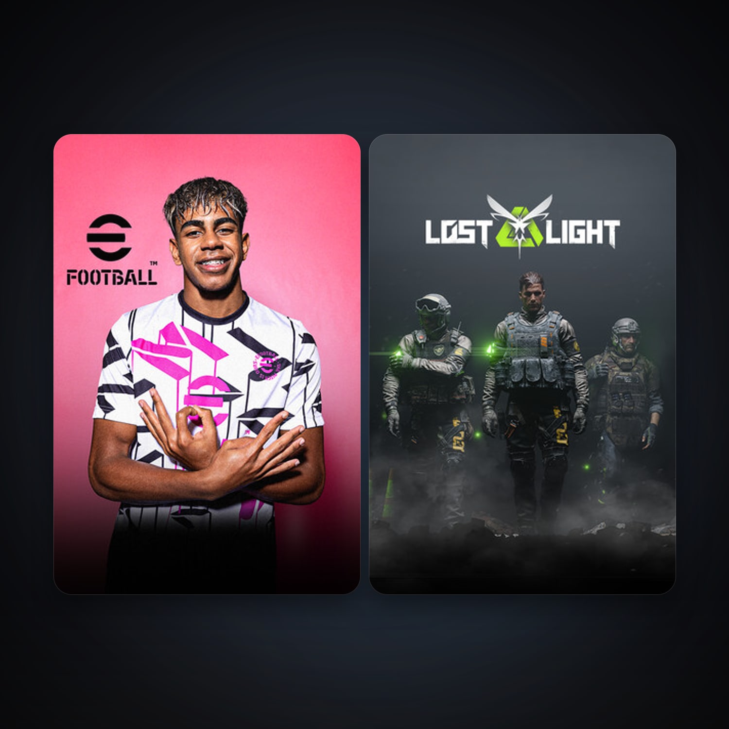 eFootball 2024 + Lost Light, 6 games, clean — HabibiAccounts