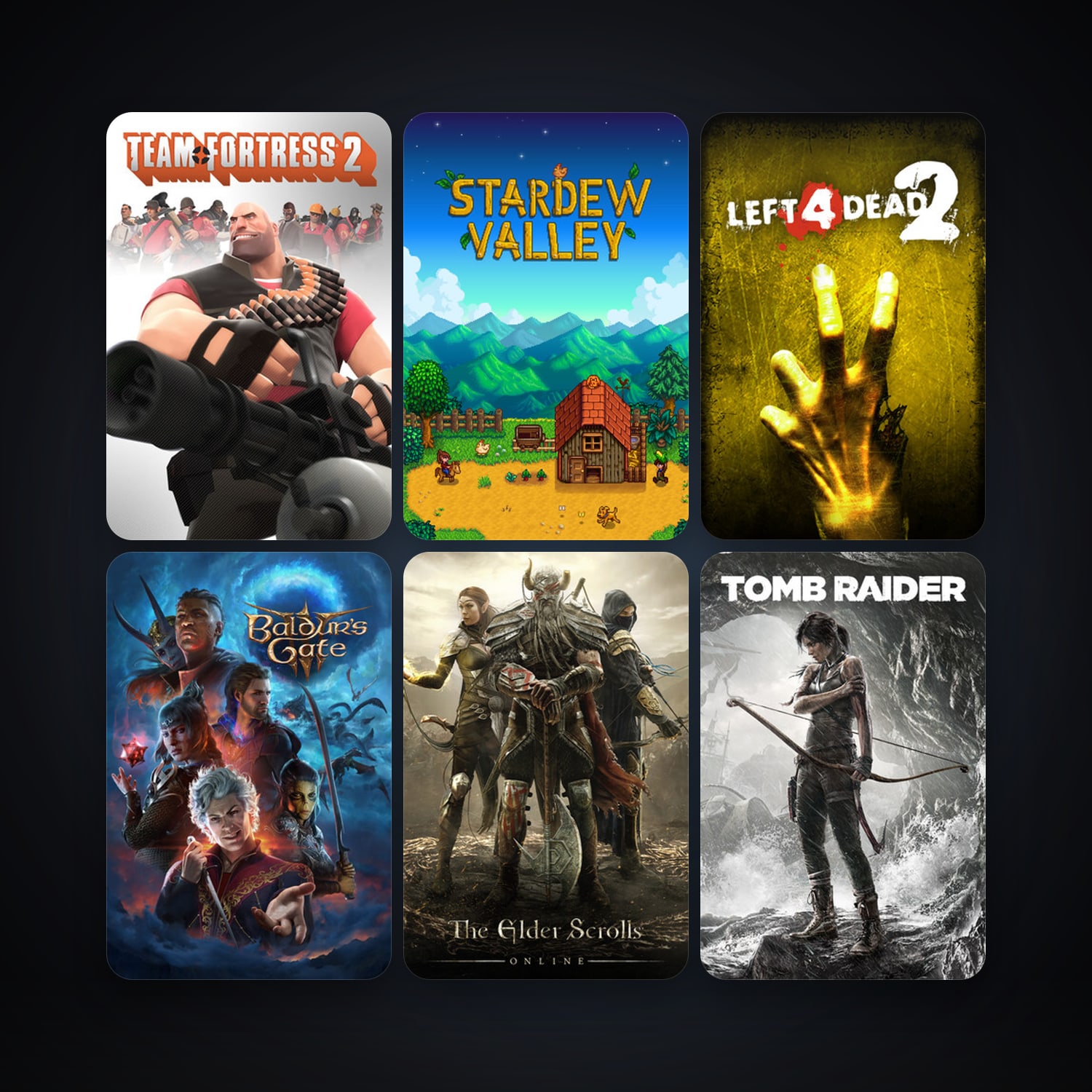 Team Fortress 2 + Left 4 Dead 2, 58 games, Steam 10, clean — HabibiAccounts