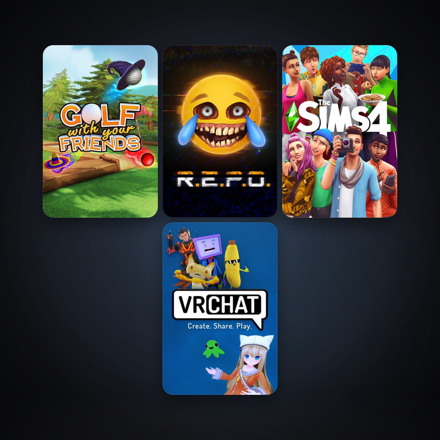 Golf With Your Friends + VRChat, 6 games, clean — HabibiAccounts