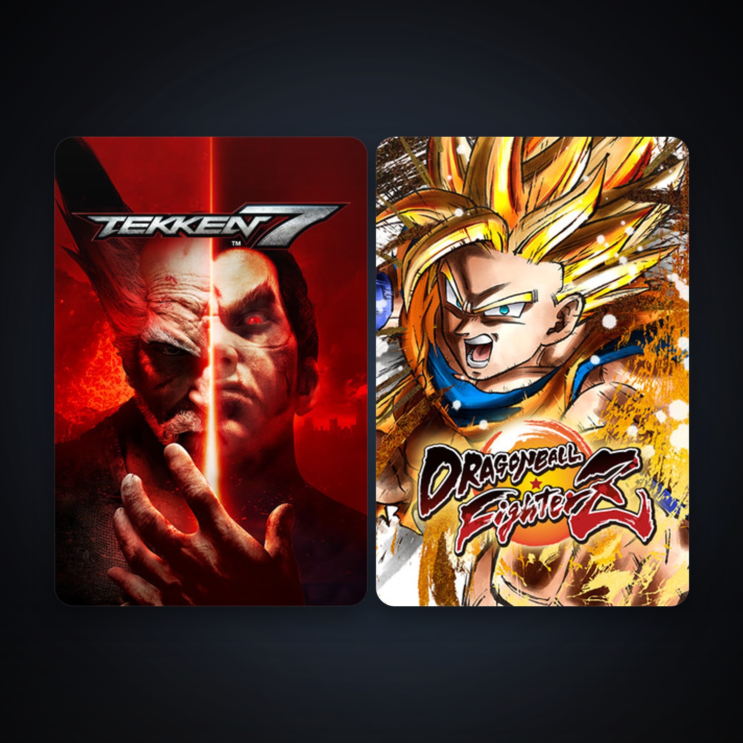 TEKKEN 7 + DRAGON BALL FighterZ, 2 games, clean — HabibiAccounts