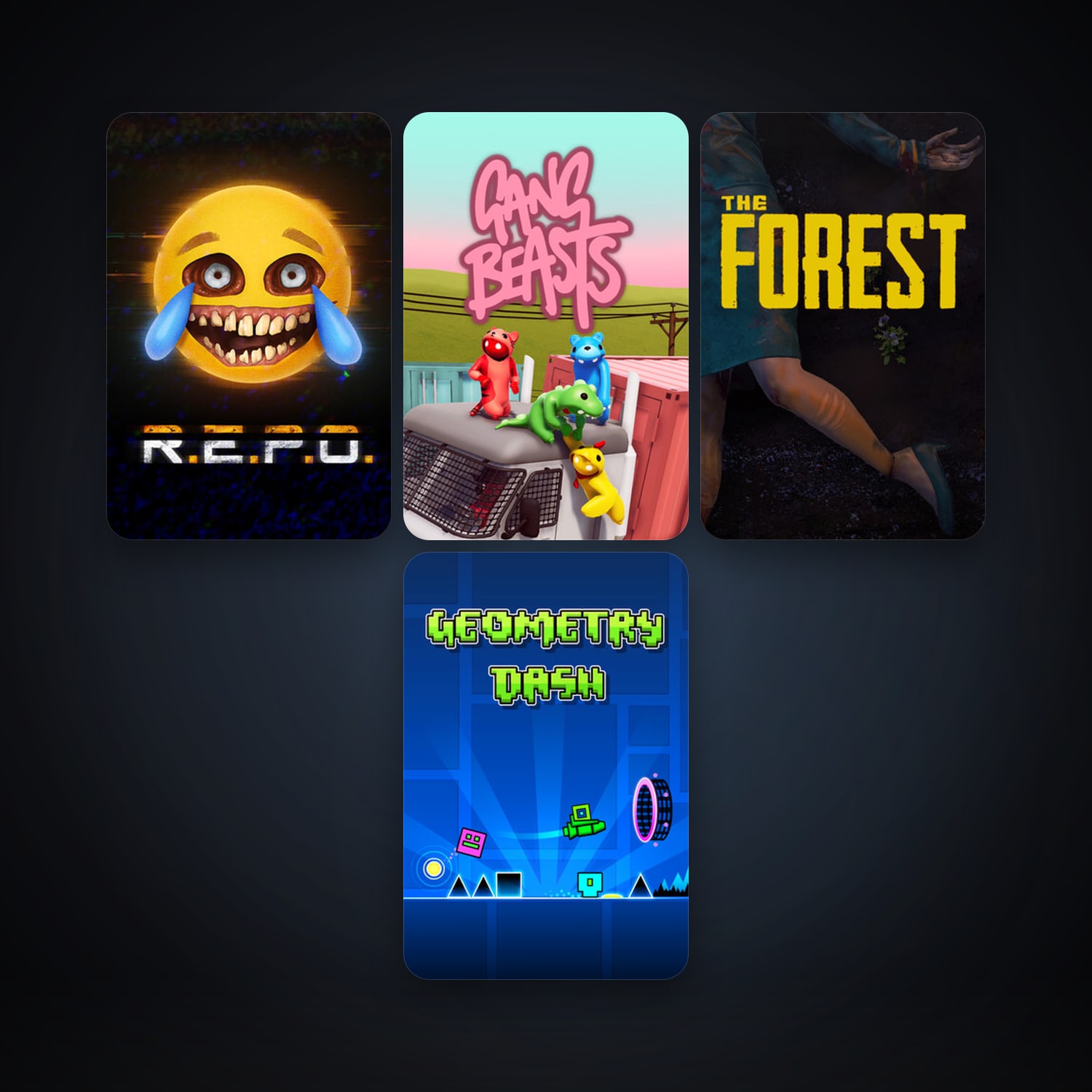 The Forest + Gang Beasts, 53 games, clean — HabibiAccounts