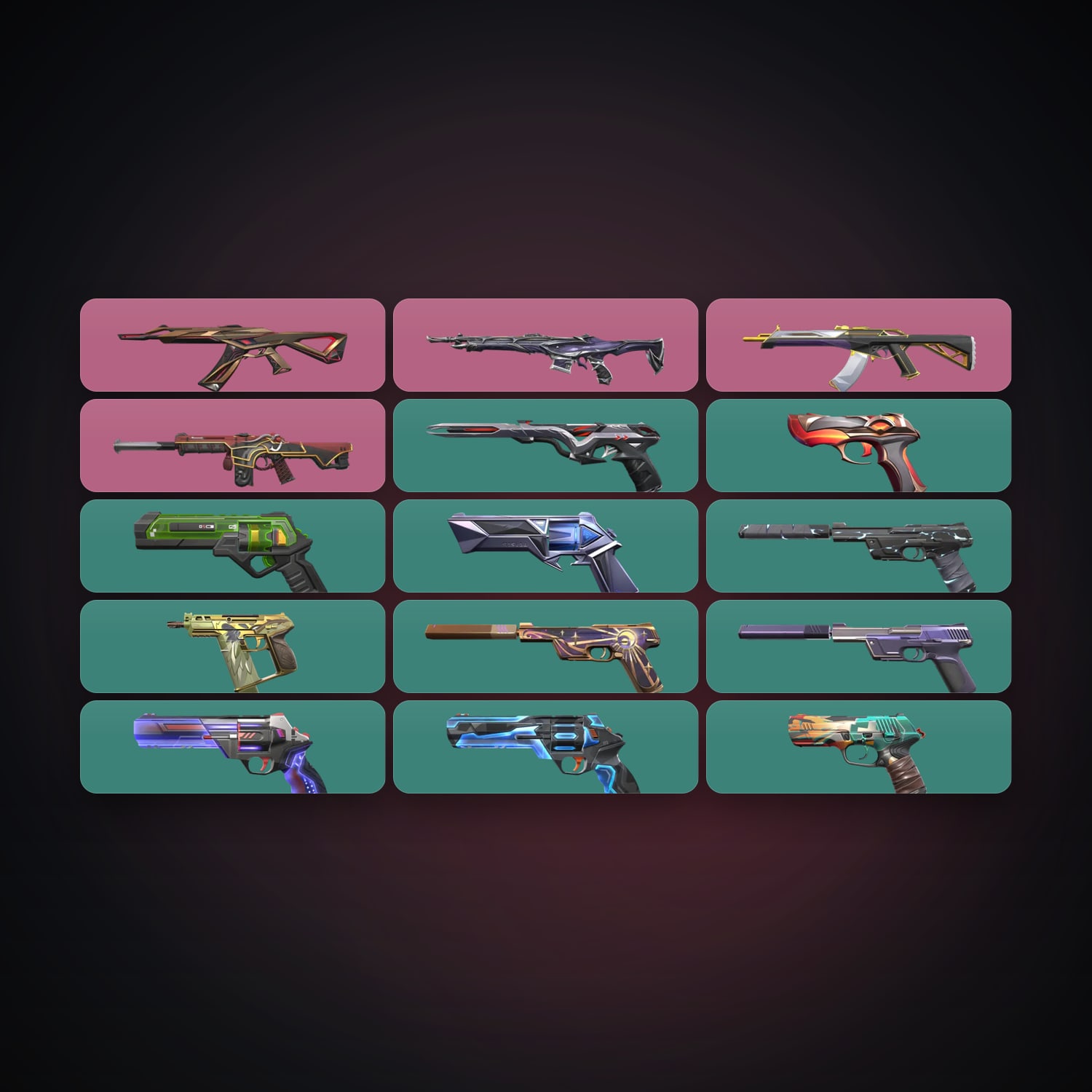 EU Gold 1 locker — 15 skins, lvl 209 — HabibiAccounts