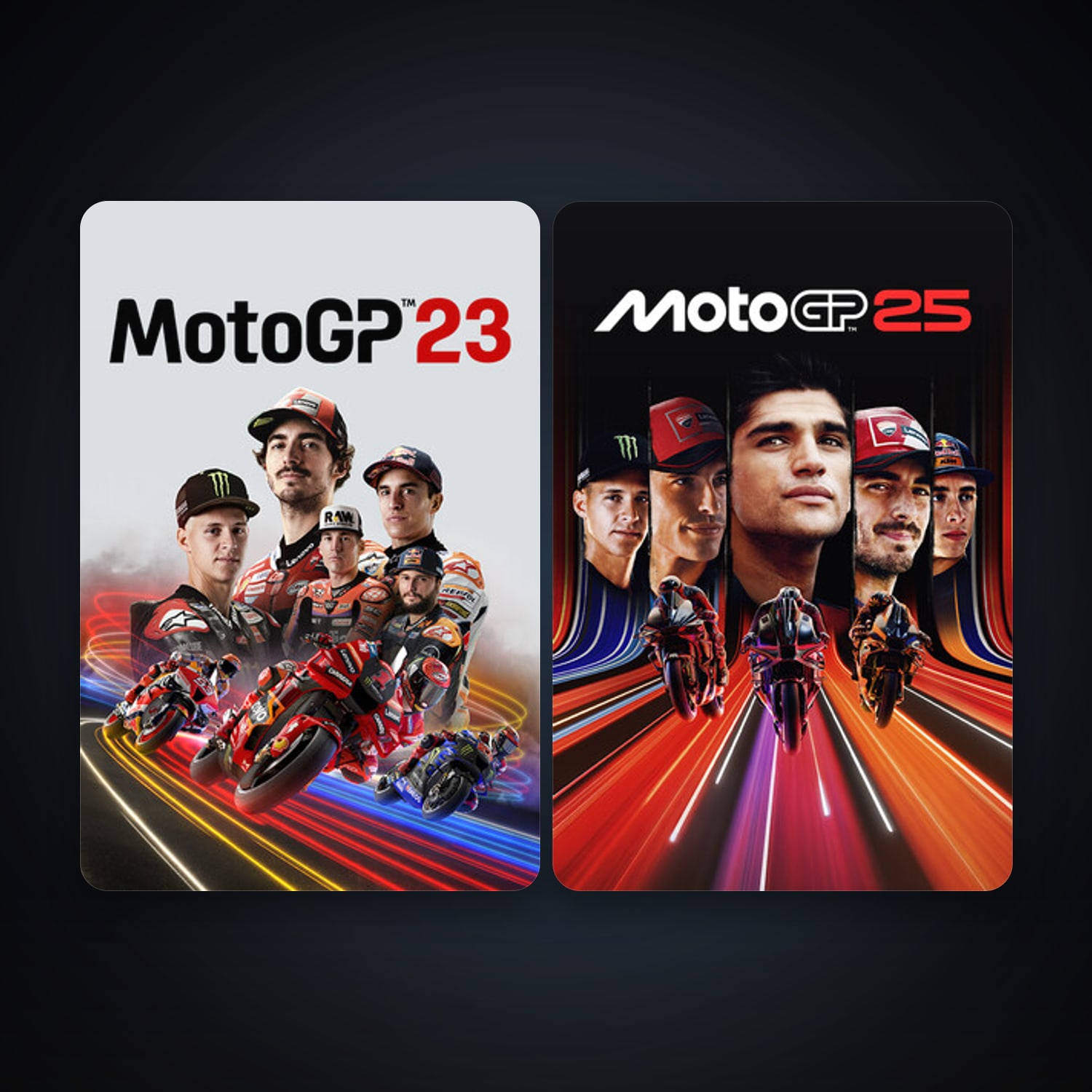 MotoGP23 + MotoGP25, 2 games, clean — HabibiAccounts