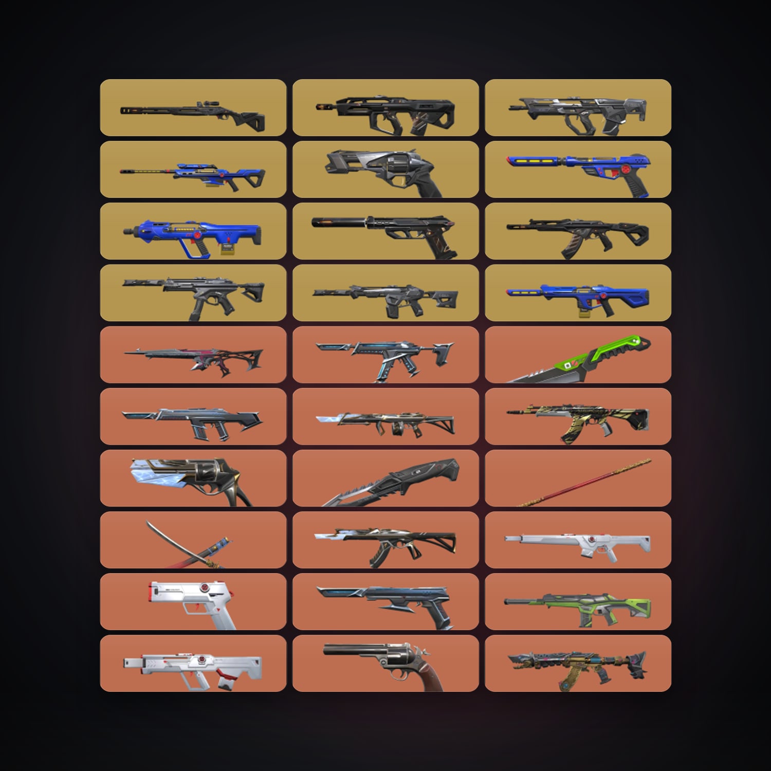 AP Plat 3 locker — 43 knives, 449 skins, lvl 545 — HabibiAccounts