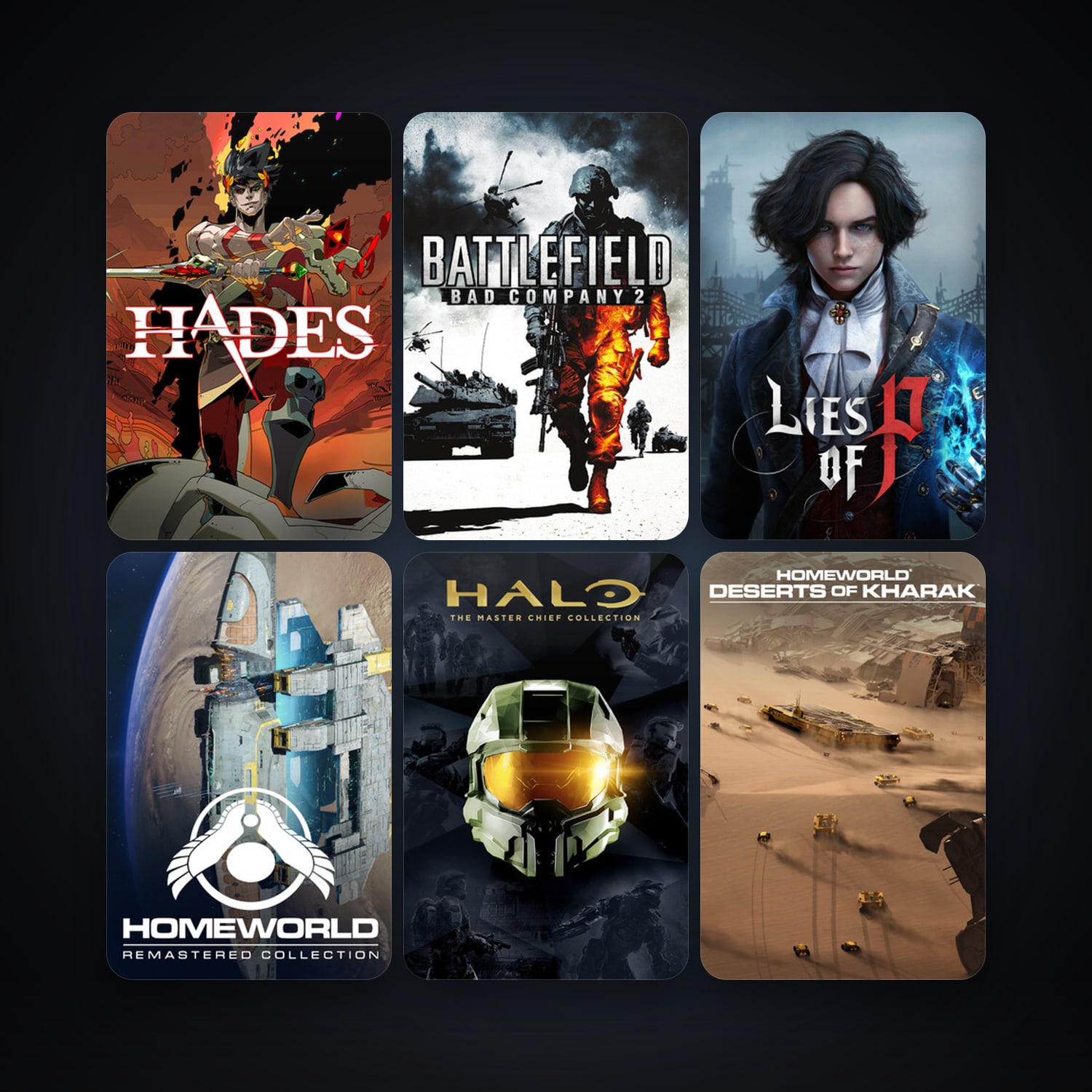 Battlefield: Bad Company 2 + Homeworld Remastered Collection, 165 games, Steam 13, clean — HabibiAccounts