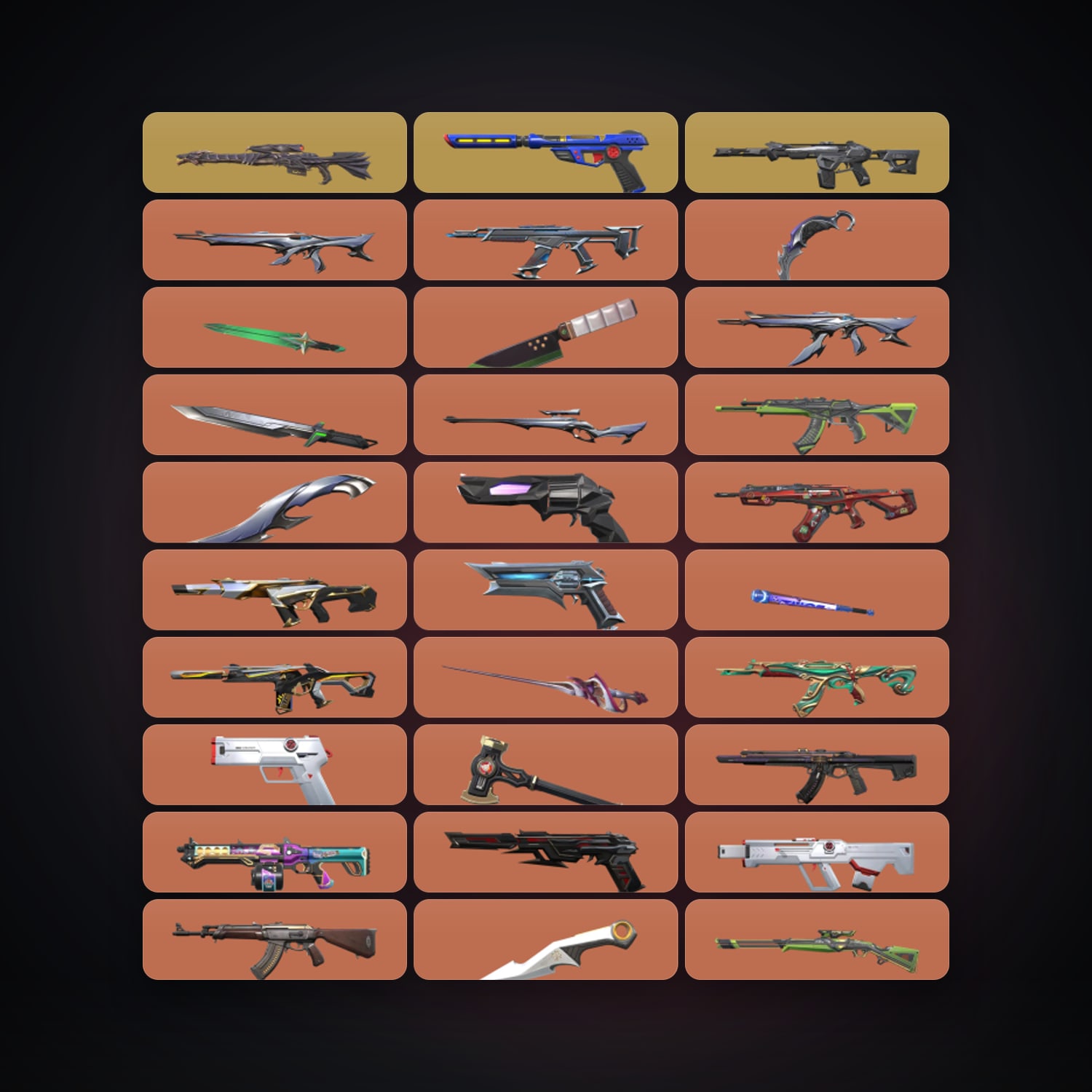 LA Diamond 2 locker — 9 knives, 122 skins, lvl 240 — HabibiAccounts