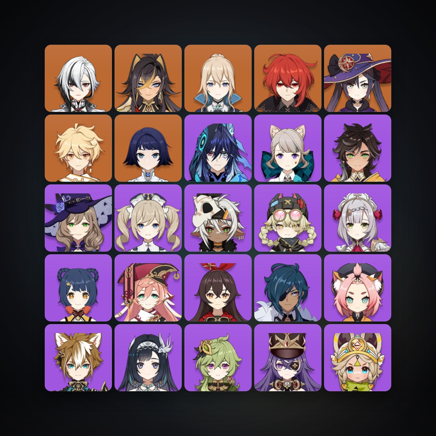 جينشن إمباكت | AR 45 | 27 شخصية | 5× 5★ — HabibiAccounts