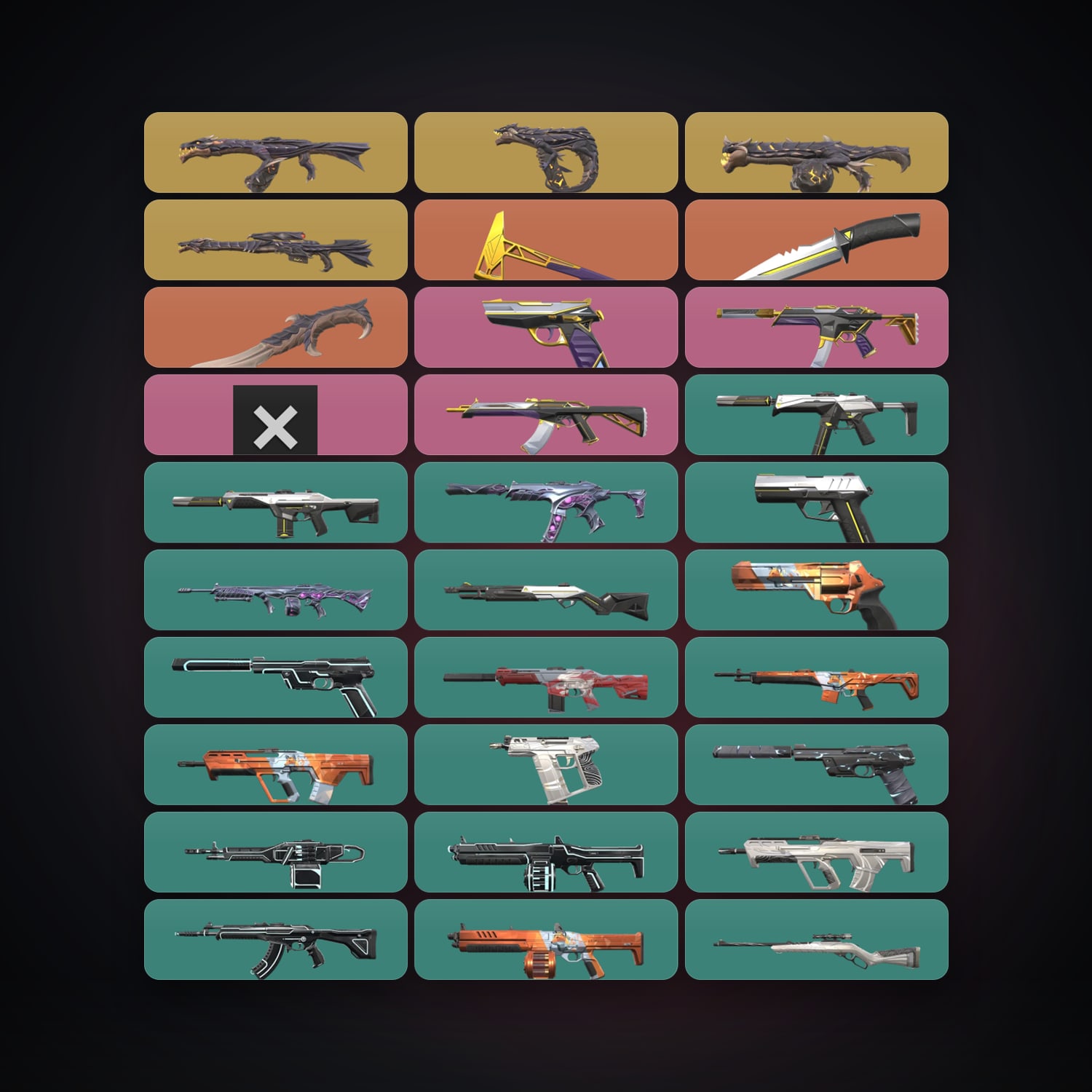 EU Plat 3 locker — 3 knives, 31 skins, lvl 40 — HabibiAccounts