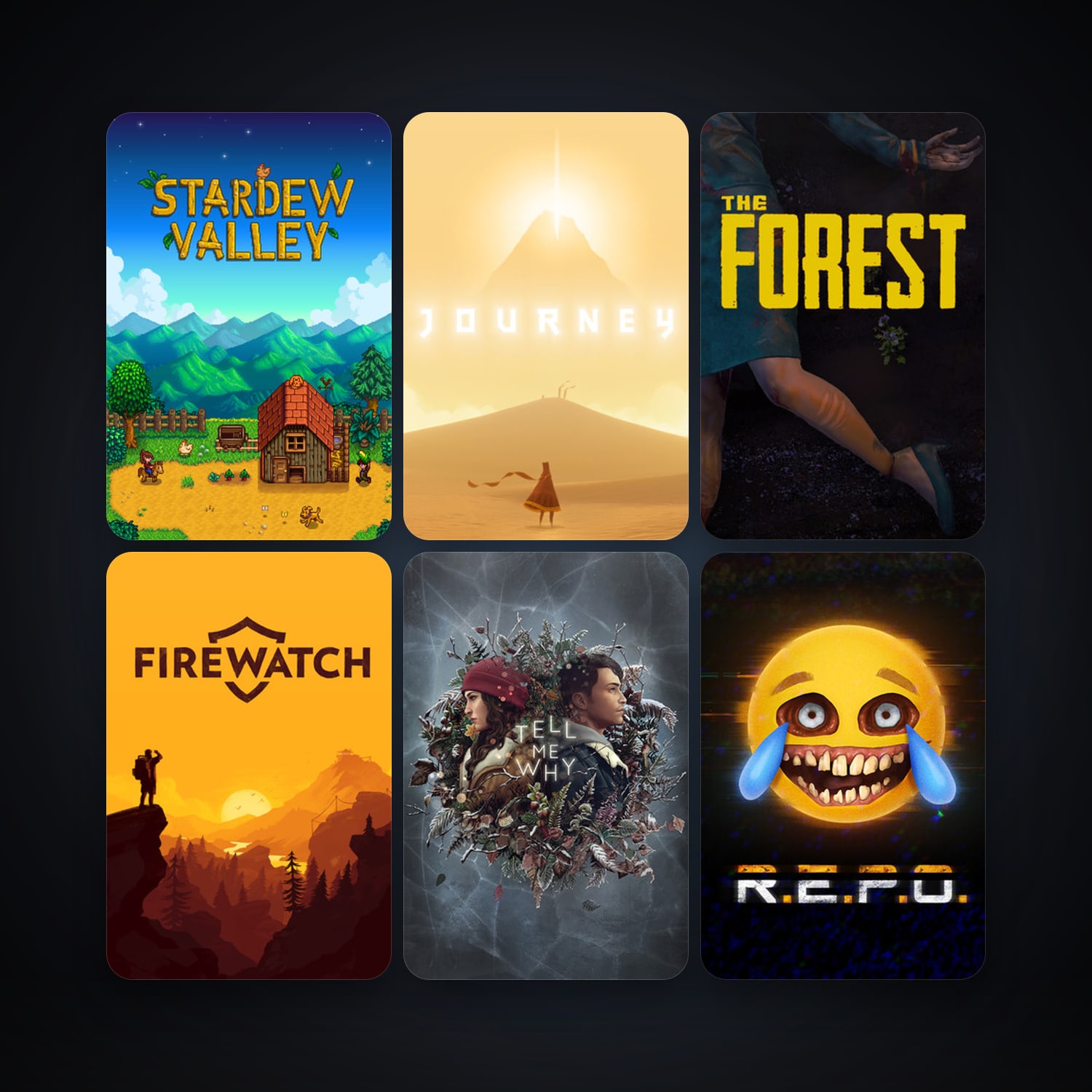 The Forest + Firewatch, 11 games, clean — HabibiAccounts