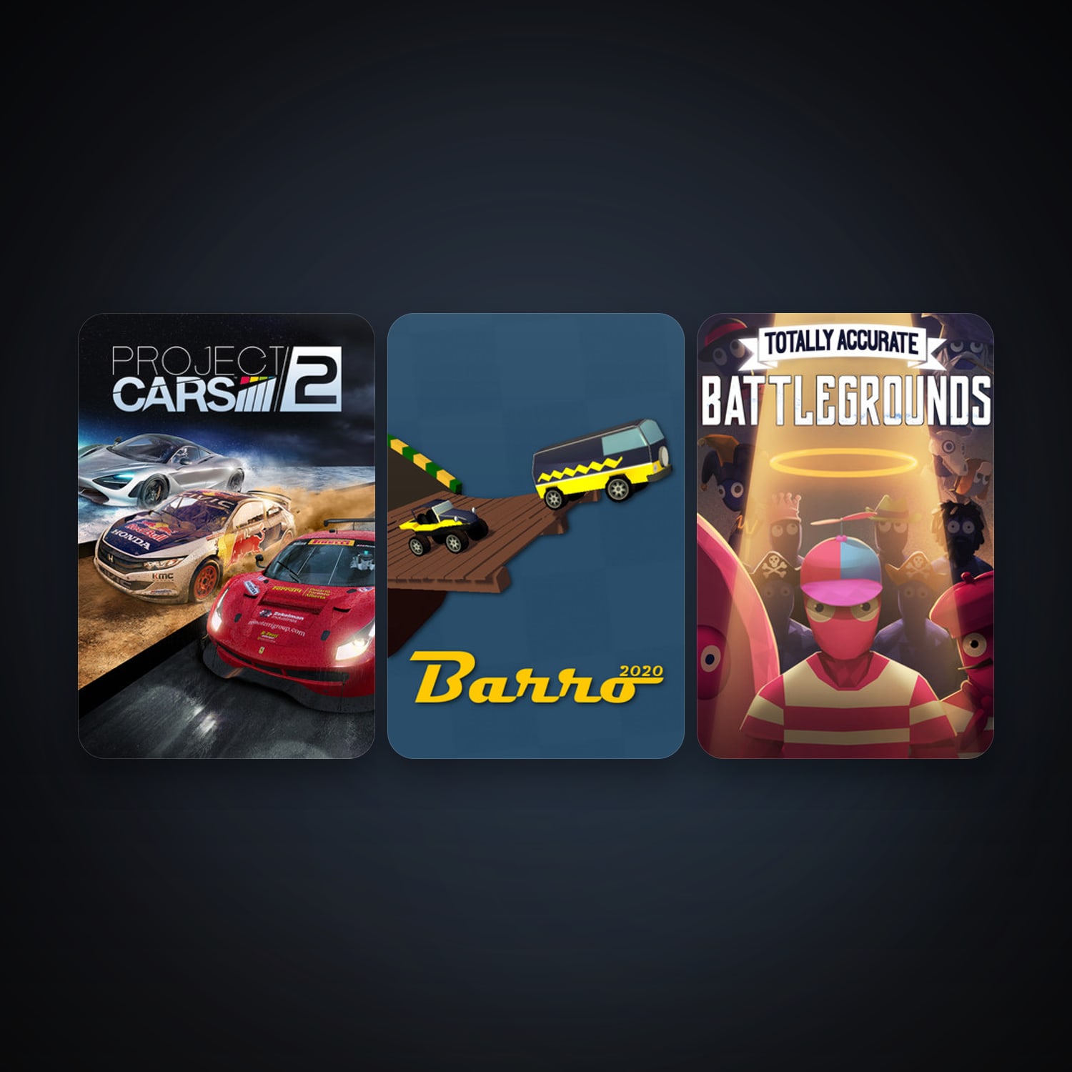 Free CS2 (No Prime) + Project CARS 2, 20 games, clean — HabibiAccounts