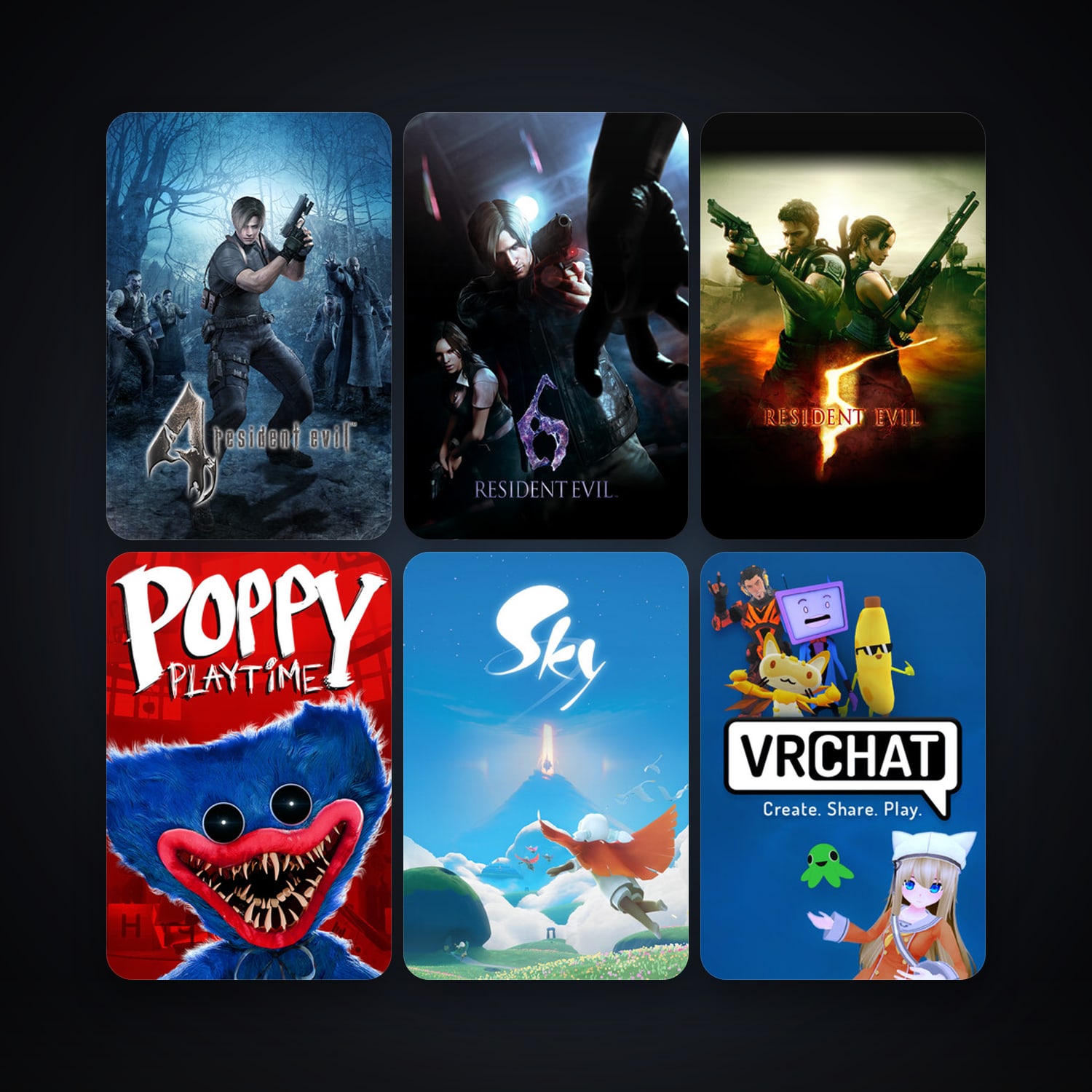 Resident Evil 5 + Resident Evil 6, 11 games, clean — HabibiAccounts