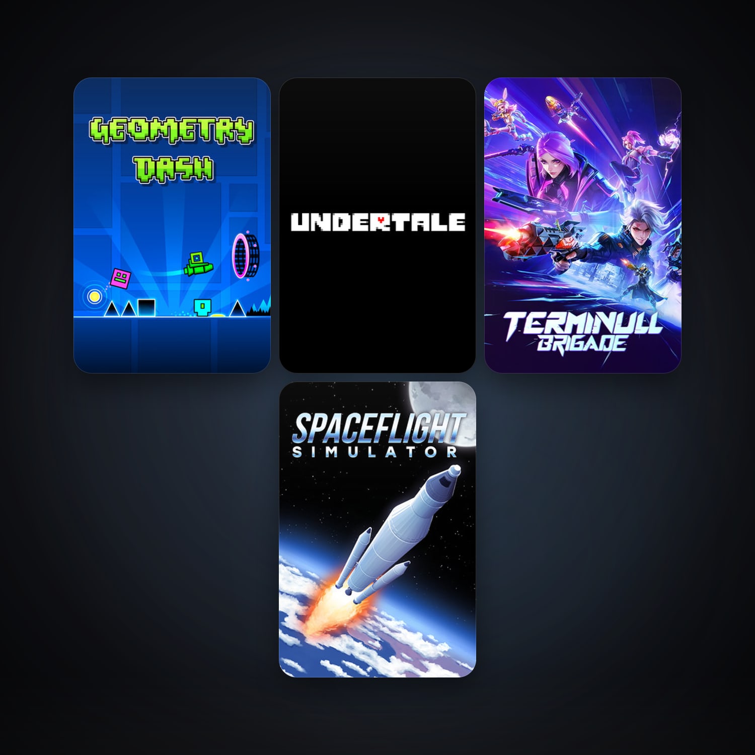 Geometry Dash + Undertale, 10 games, clean — HabibiAccounts