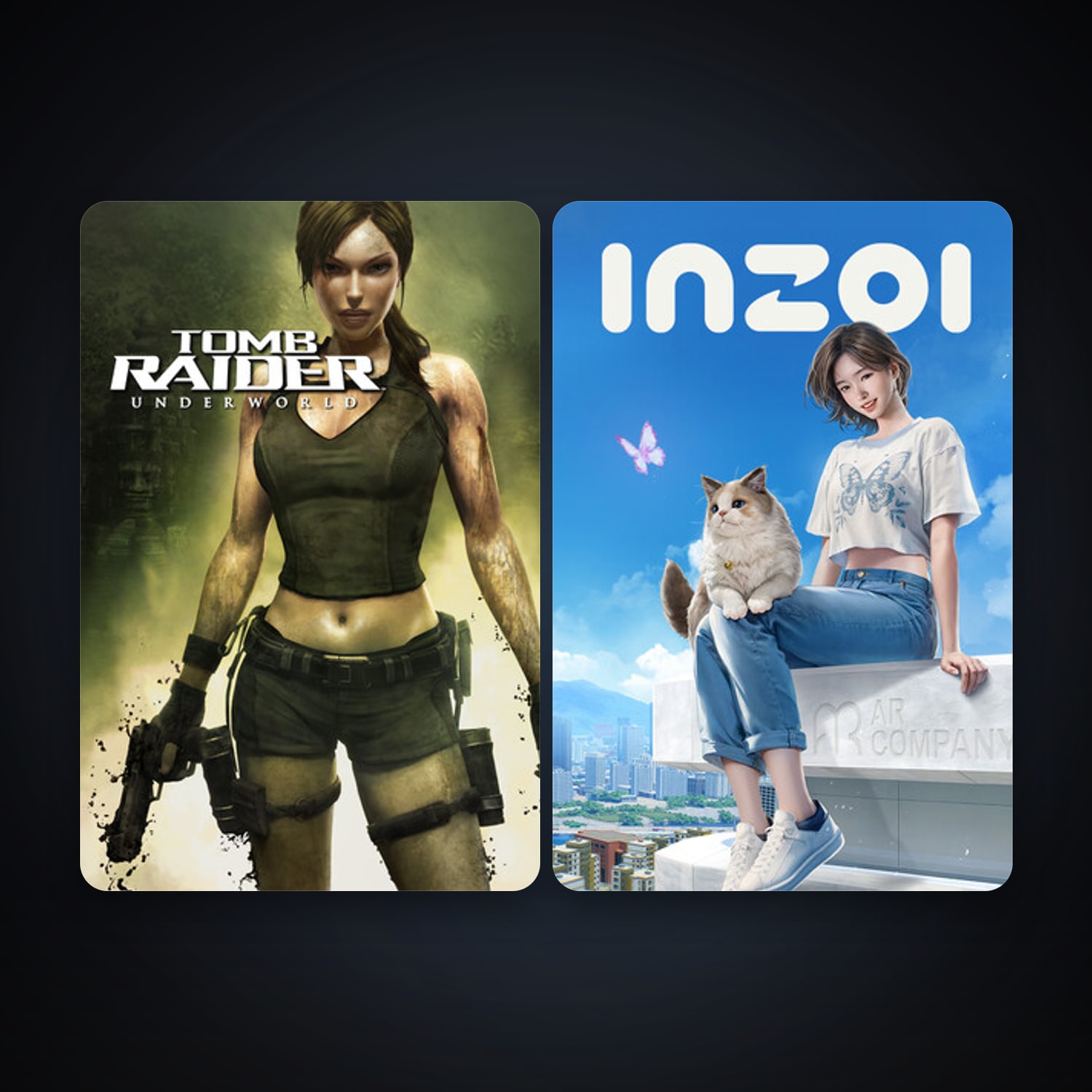 Tomb Raider: Underworld + inZOI, 2 games, clean — HabibiAccounts
