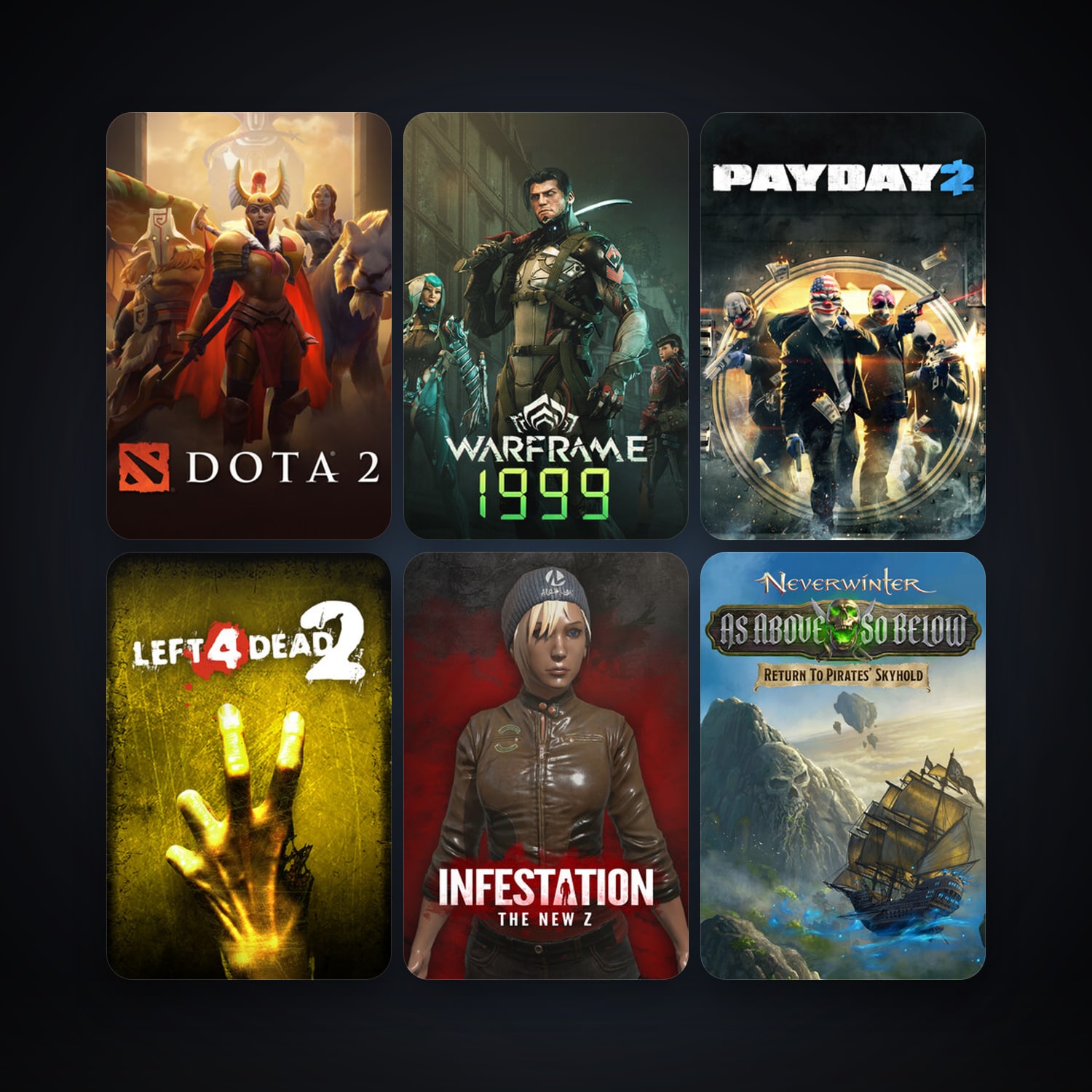 Left 4 Dead 2 + Dota 2, 13 games, clean · 262084141 — HabibiAccounts