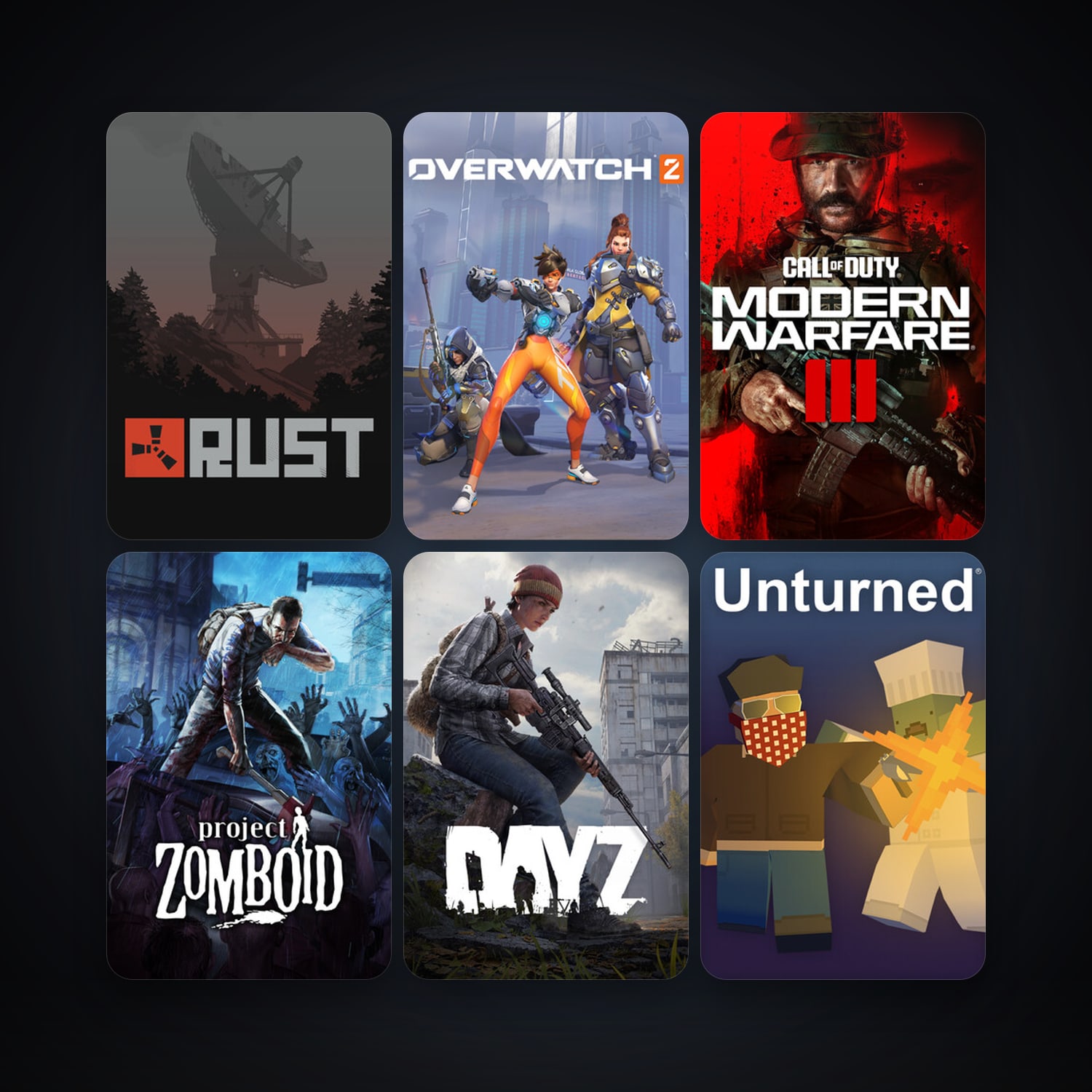 Project Zomboid + DayZ, 88 games, clean — HabibiAccounts