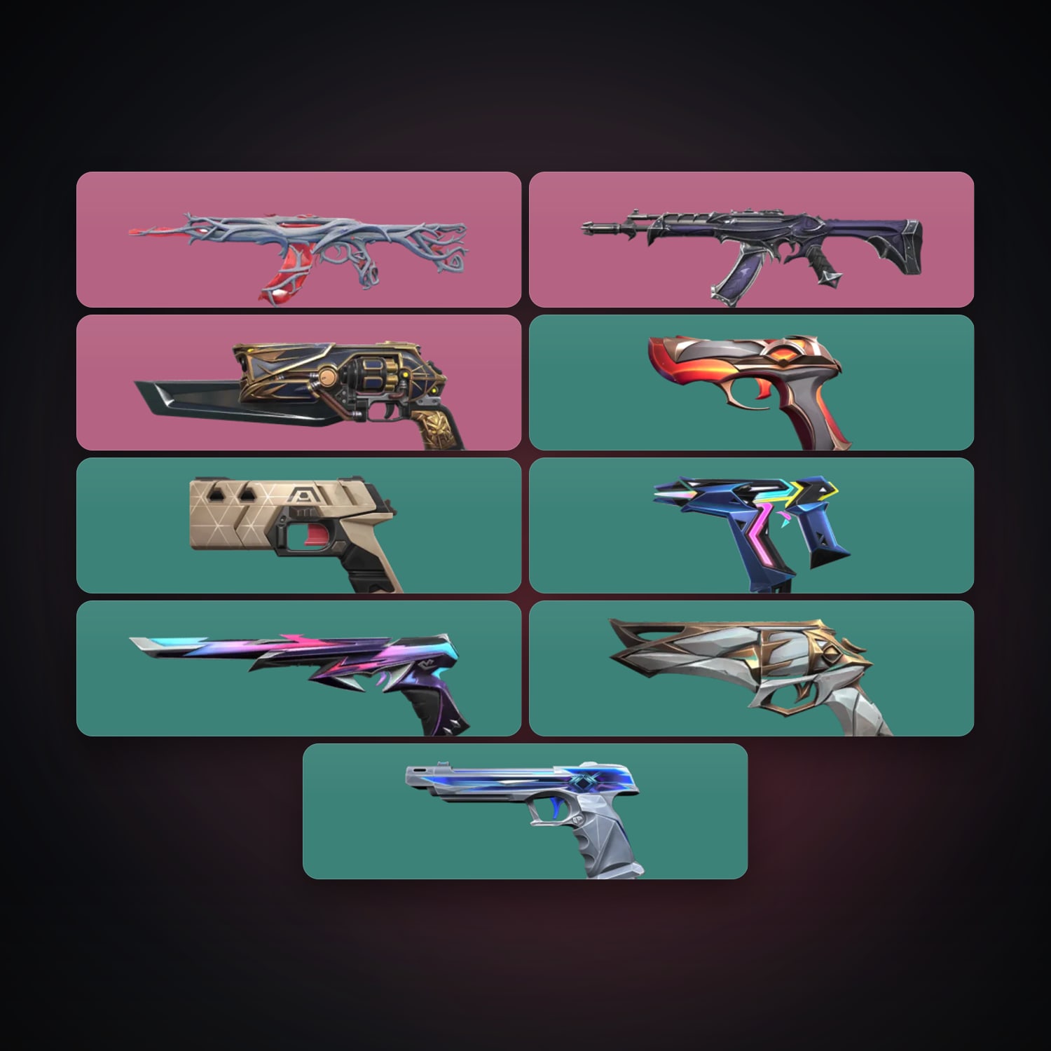 EU Plat 2 locker — 9 skins, lvl 185 — HabibiAccounts