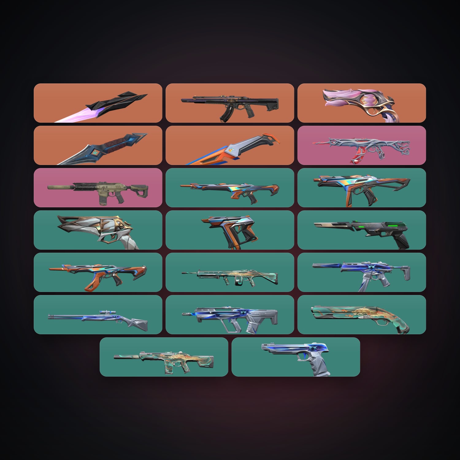 AP locker — 3 knives, 21 skins, lvl 95 — HabibiAccounts