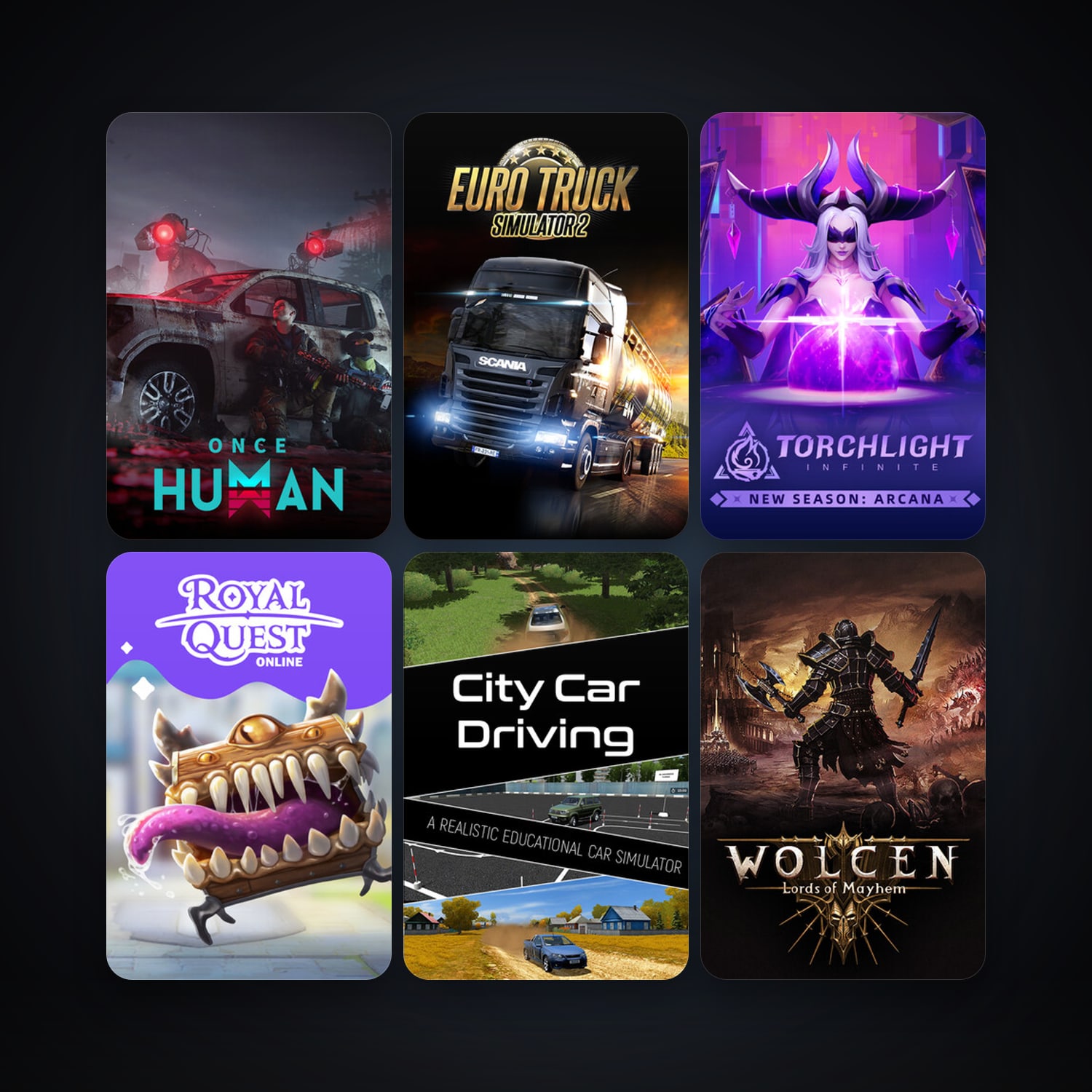 Euro Truck Simulator 2 + Wolcen: Lords of Mayhem, 13 games, clean — HabibiAccounts