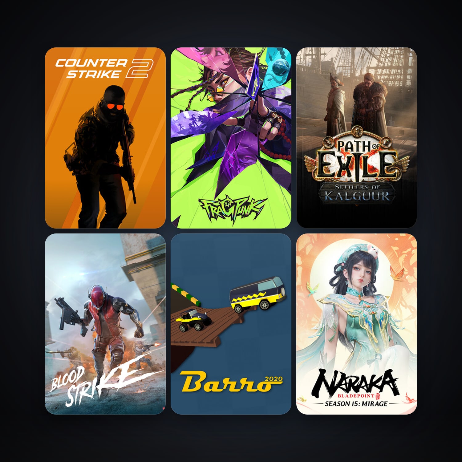 CS2 Prime + Path of Exile, 7 games, clean — HabibiAccounts