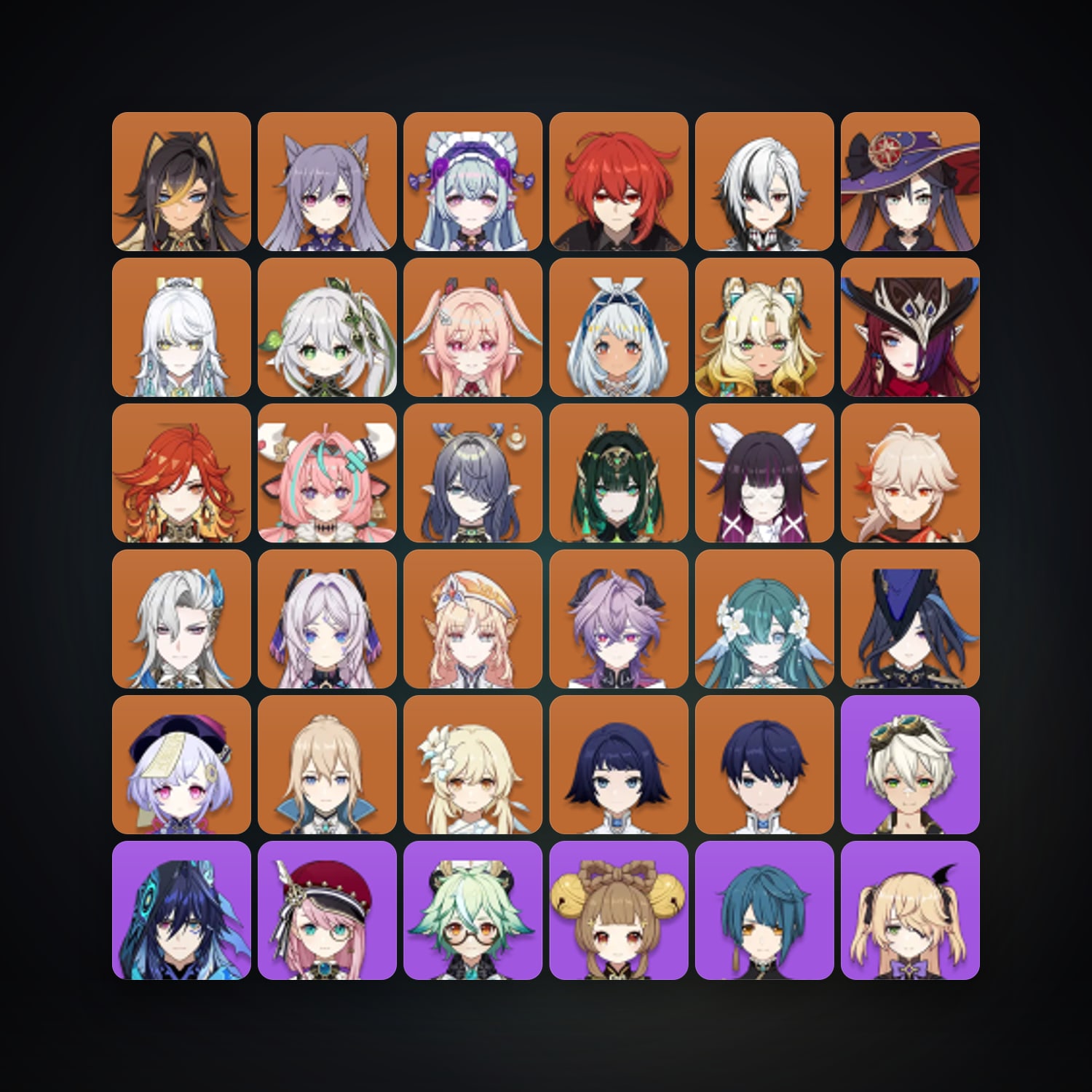 جينشن إمباكت | AR 60 | 78 شخصية | 26× 5★ — HabibiAccounts