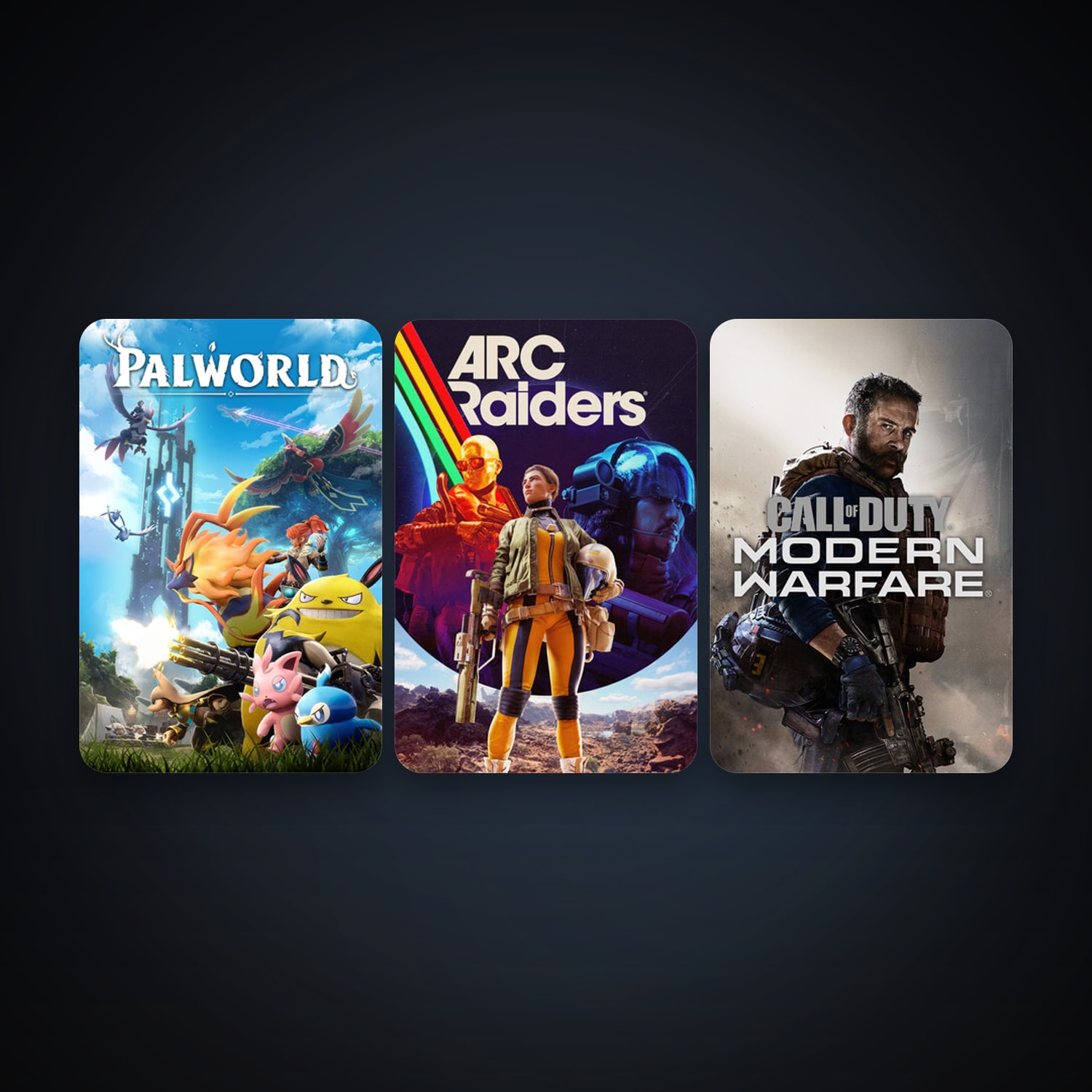 Palworld + ARC Raiders, 4 games, clean — HabibiAccounts