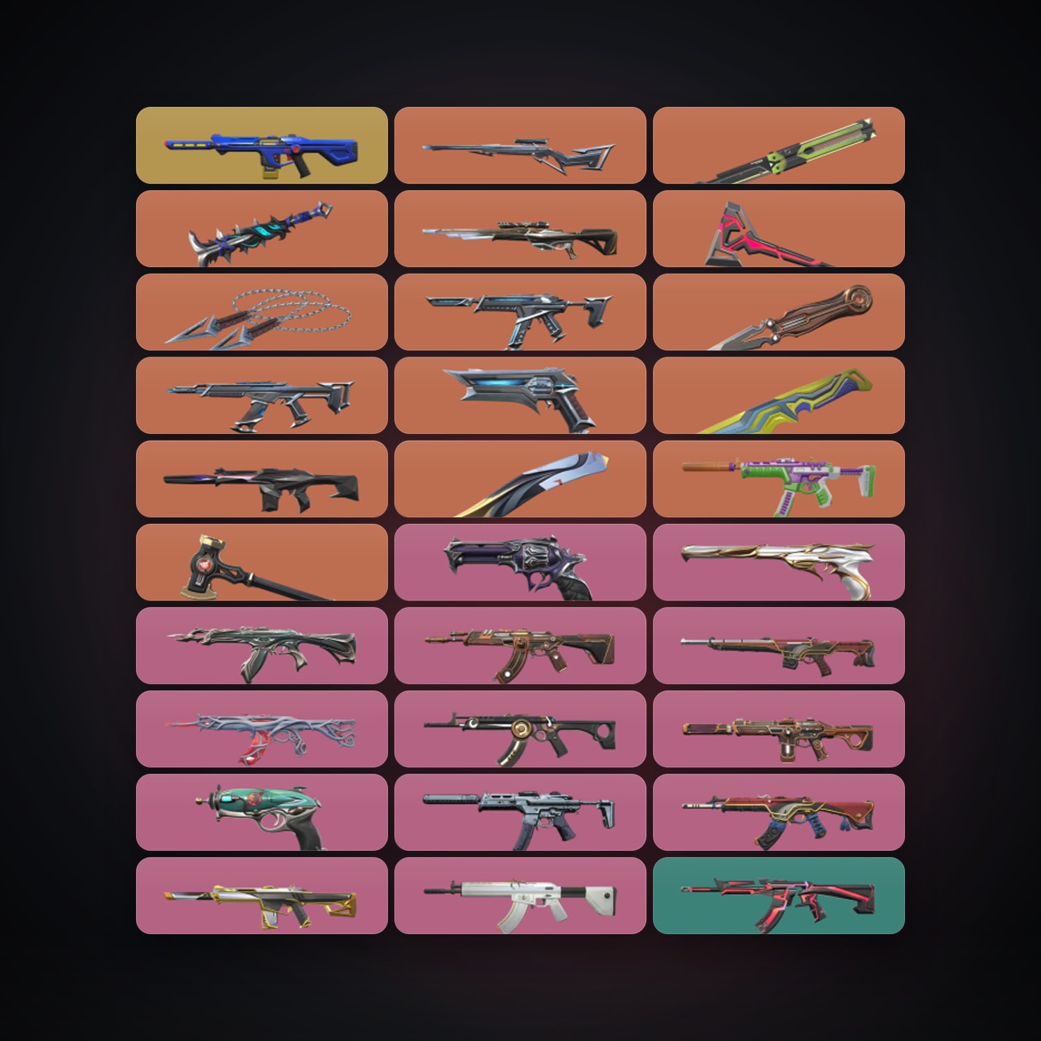 EU Silver 3 locker — 8 knives, 106 skins, lvl 205 — HabibiAccounts