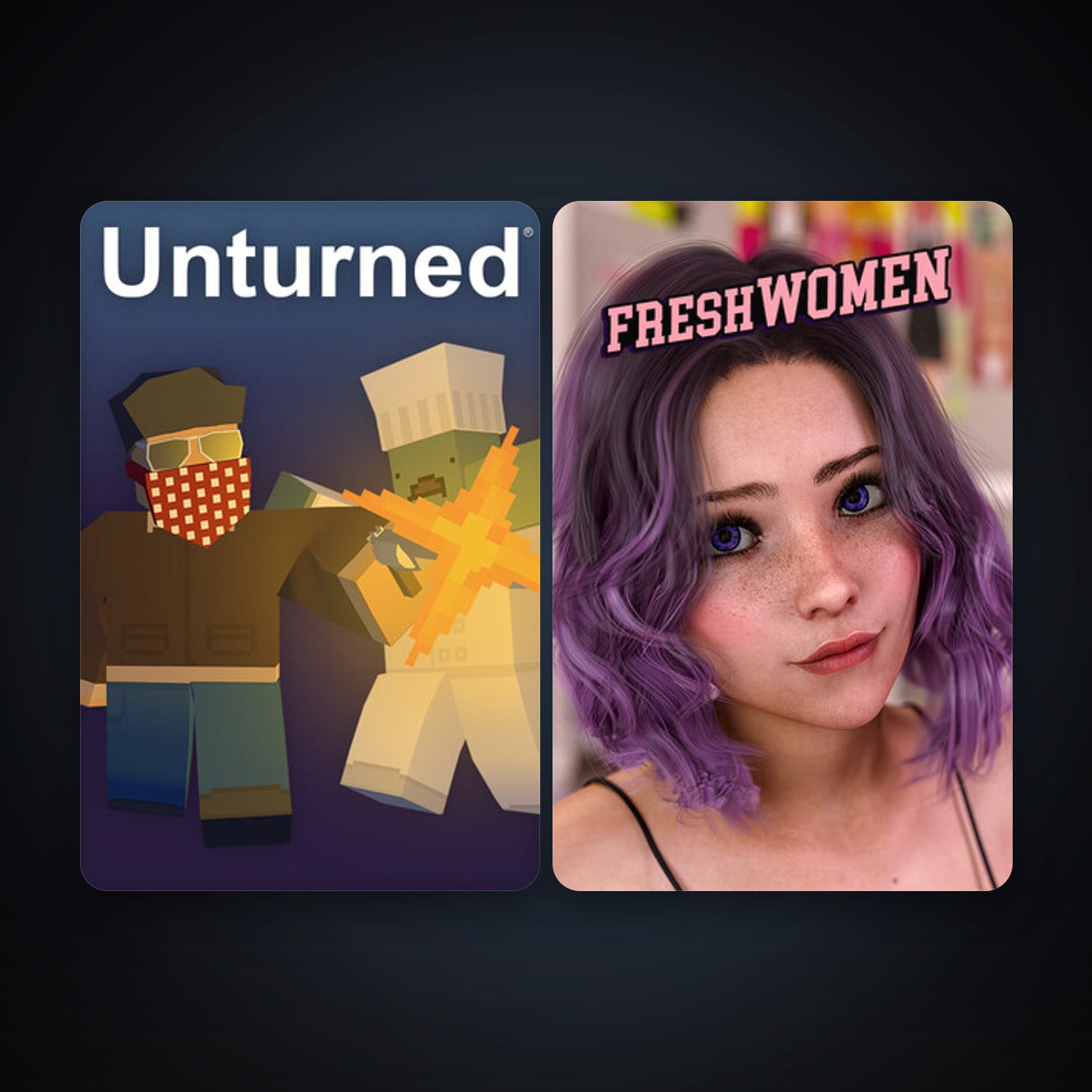 Unturned + FreshWomen - Season 1, 5 games, clean — HabibiAccounts