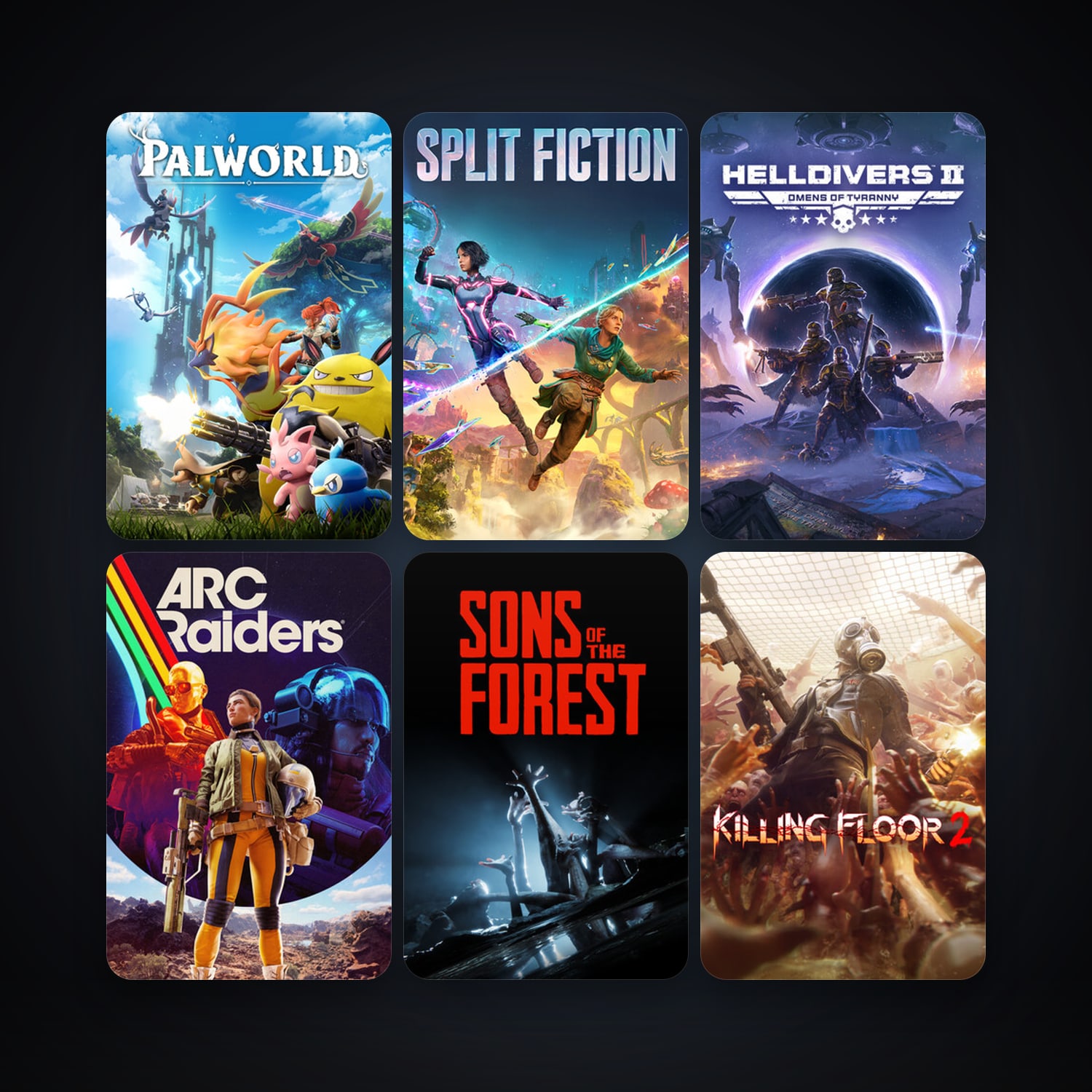 Killing Floor 2 + HELLDIVERS 2, 13 games, clean — HabibiAccounts