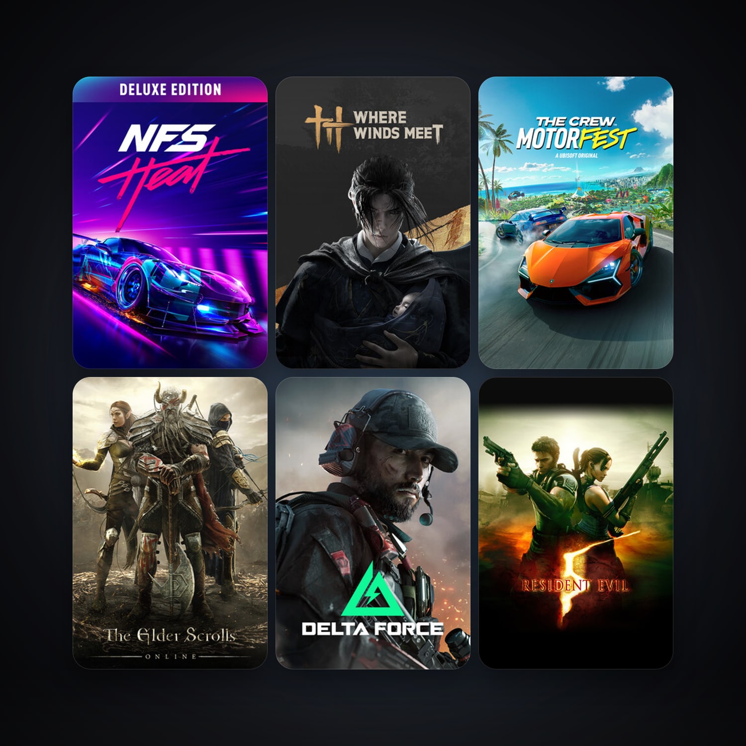 Resident Evil 5 + Borderlands 2, 41 games, clean — HabibiAccounts