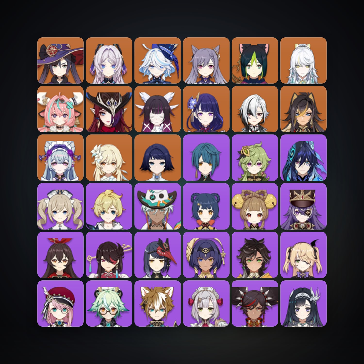Genshin Impact | AR 57 | 62 Chars | 13× 5★ — Genshin / miHoYo Account — HabibiAccounts