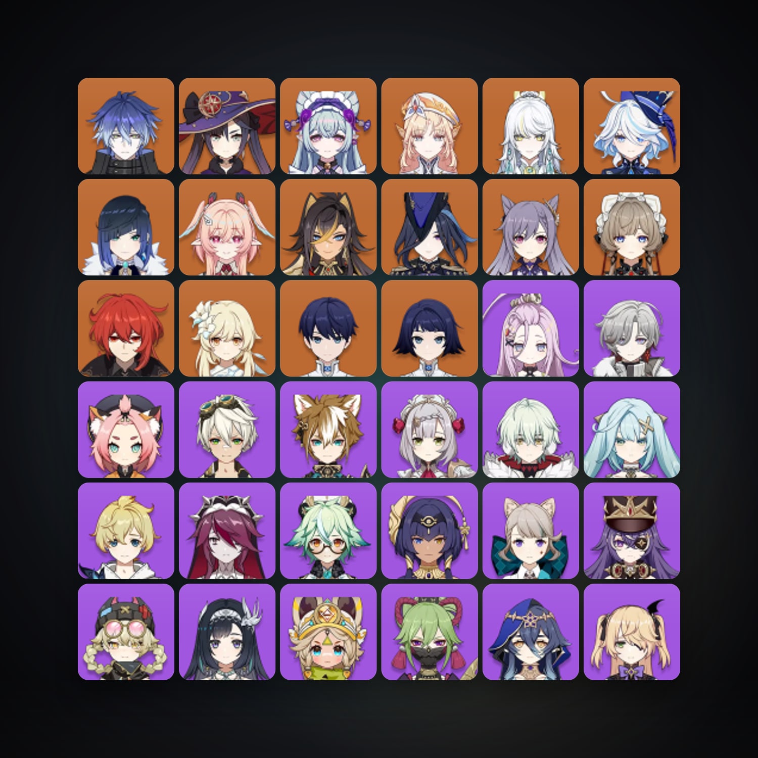 جينشن إمباكت | AR 57 | 57 شخصية | 13× 5★ — HabibiAccounts