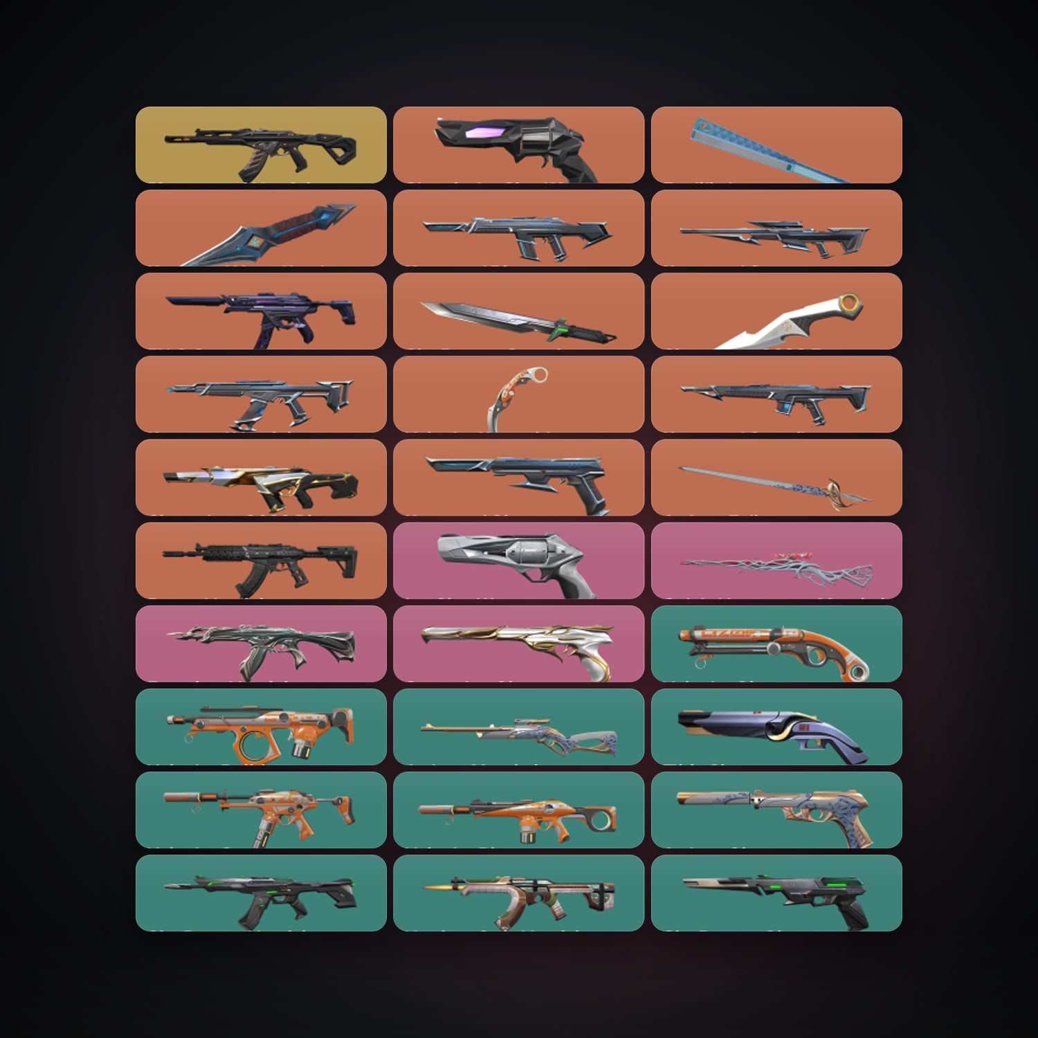 EU Gold 3 locker — 6 knives, 87 skins, lvl 327 — HabibiAccounts