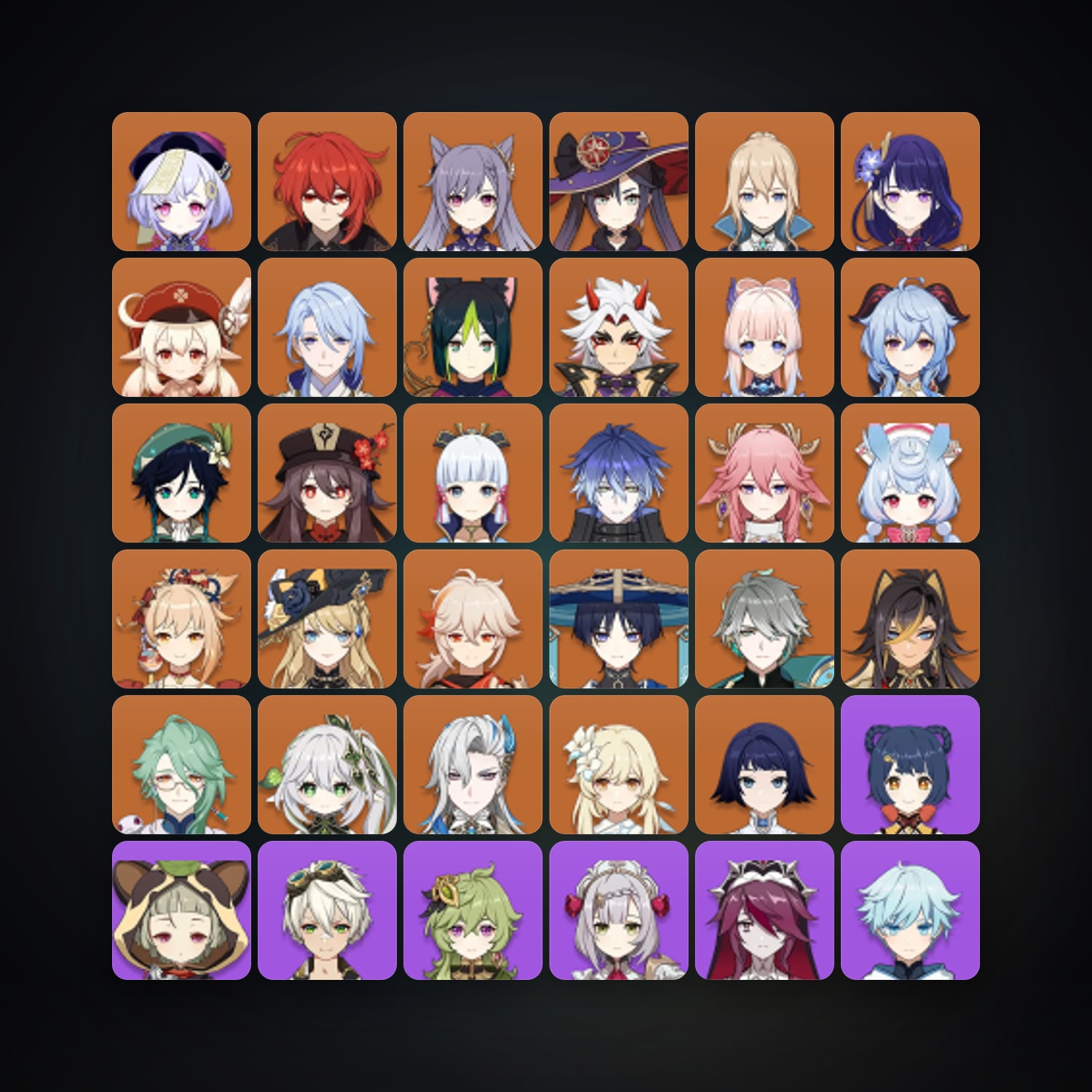 Genshin Impact | AR 55 | 73 Chars | 27× 5★ — HabibiAccounts