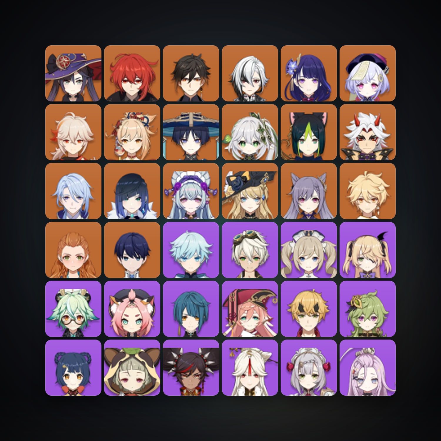جينشن إمباكت | AR 58 | 64 شخصية | 17× 5★ — HabibiAccounts