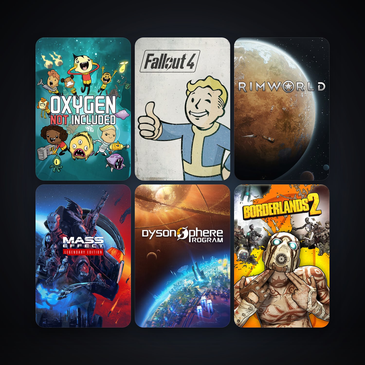 Borderlands 2 + Cities: Skylines, 70 games, Steam 11, clean — HabibiAccounts