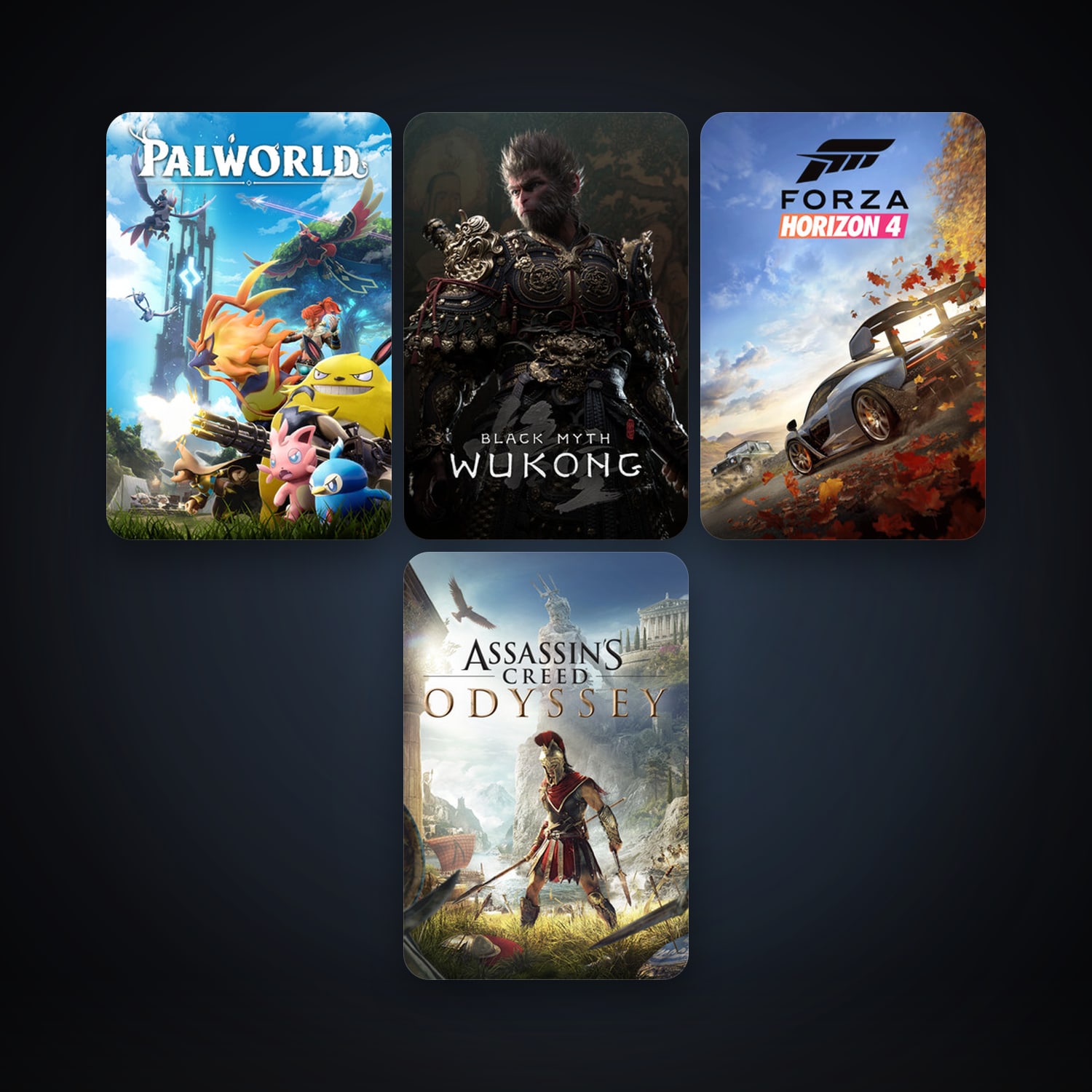 Assassin's Creed Odyssey + Forza Horizon 4, 5 games, clean — HabibiAccounts