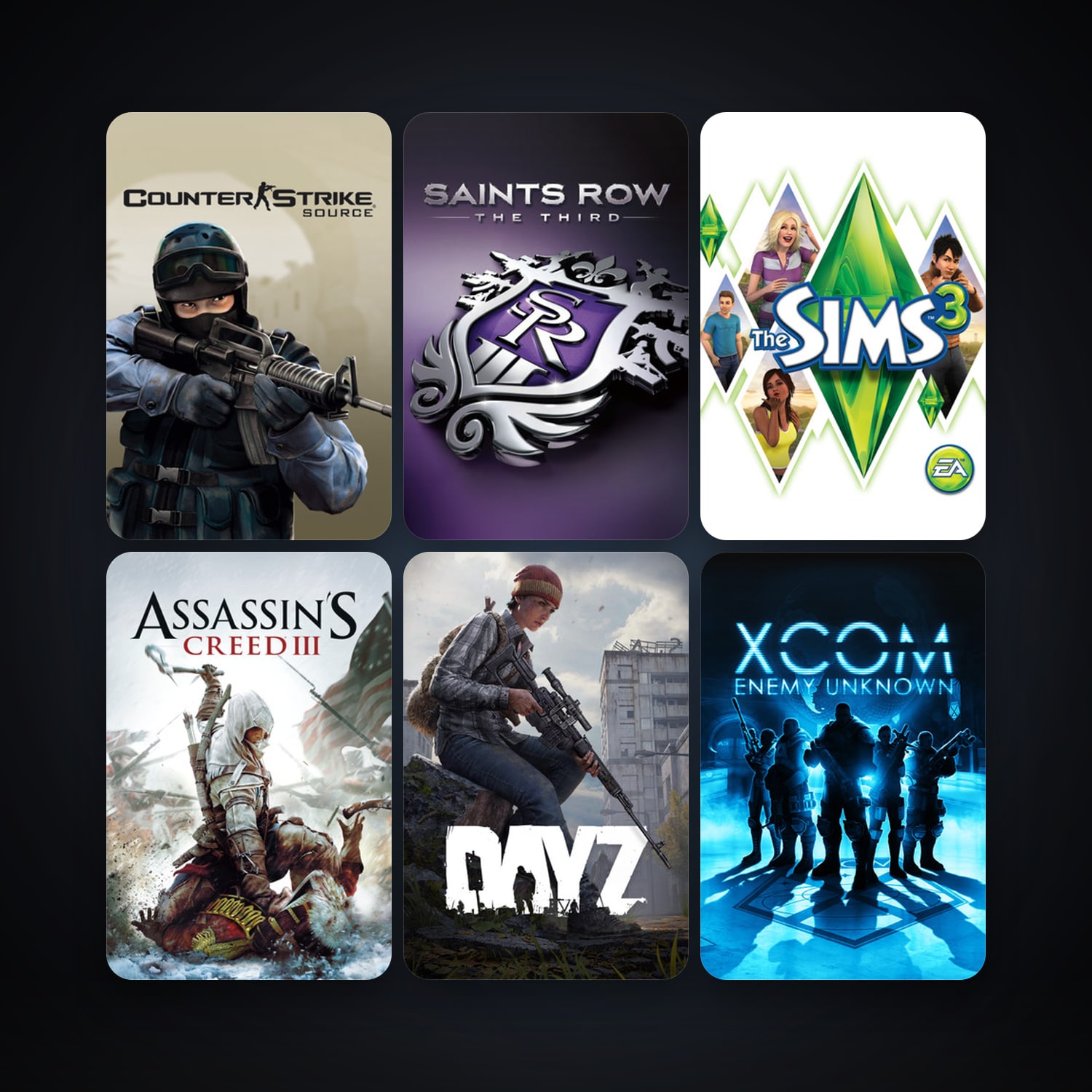 Counter-Strike: Source + Team Fortress 2, 25 games, clean — HabibiAccounts