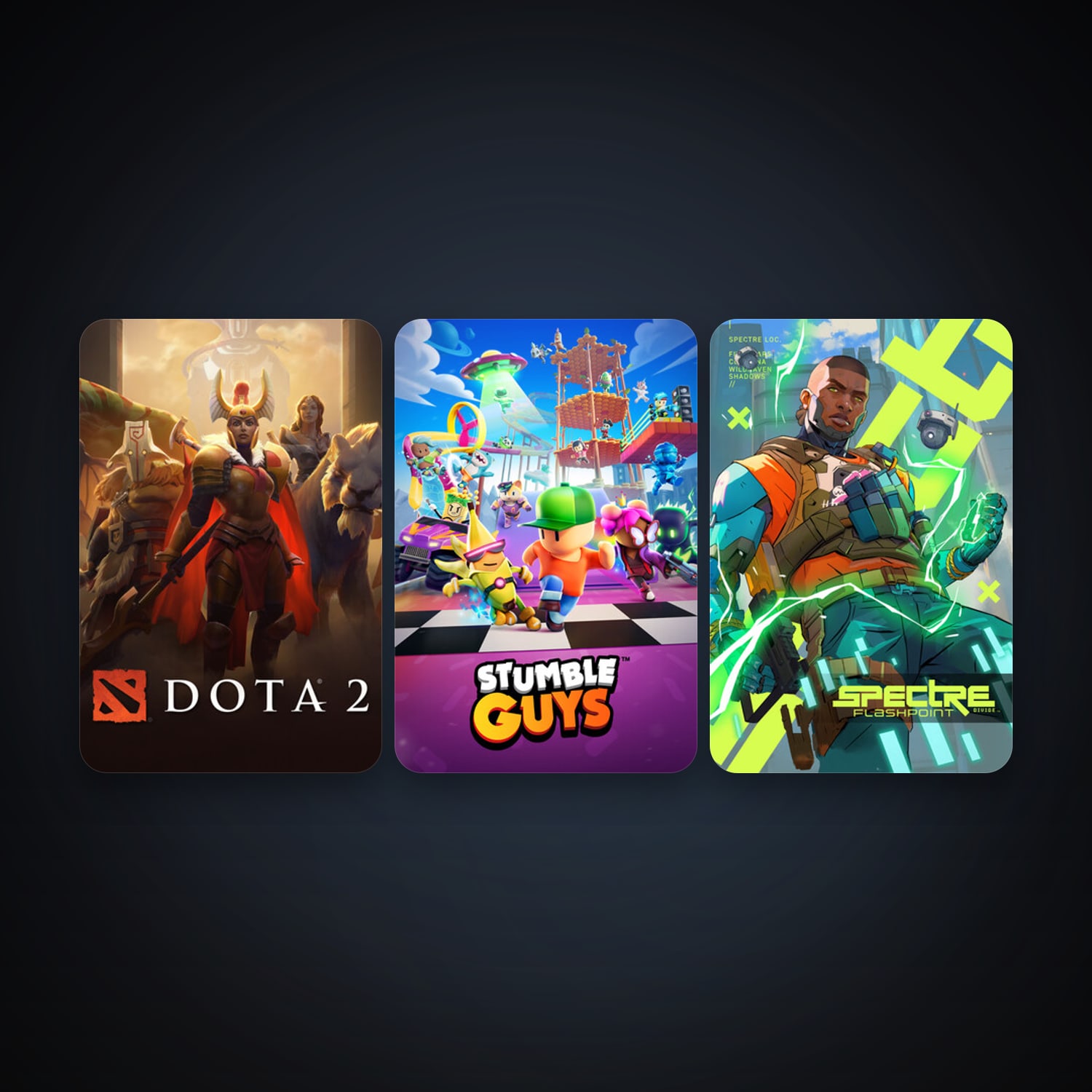 Dota 2 + Stumble Guys, 5 games, clean — HabibiAccounts