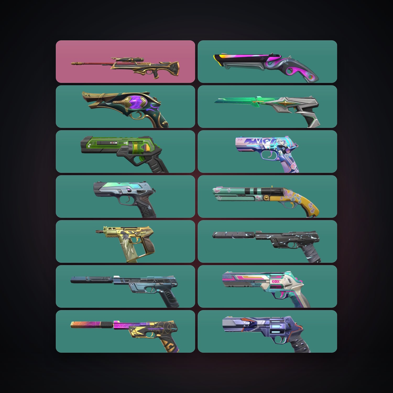 AP Gold 1 locker — 14 skins, lvl 221 — HabibiAccounts