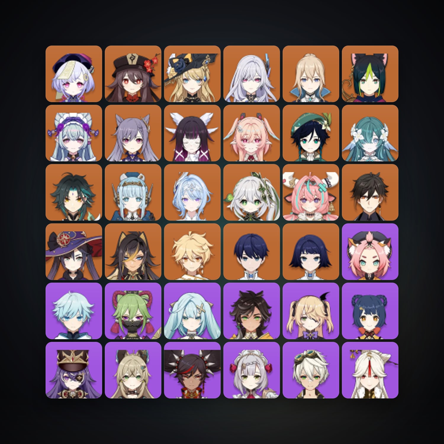 جينشن إمباكت | AR 58 | 73 شخصية | 20× 5★ — HabibiAccounts
