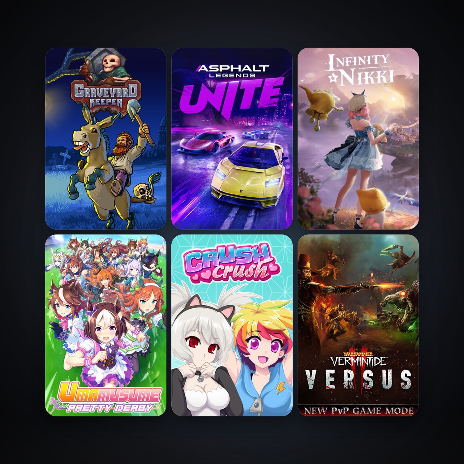 Crush Crush + Warhammer: Vermintide 2, 27 games, clean — HabibiAccounts